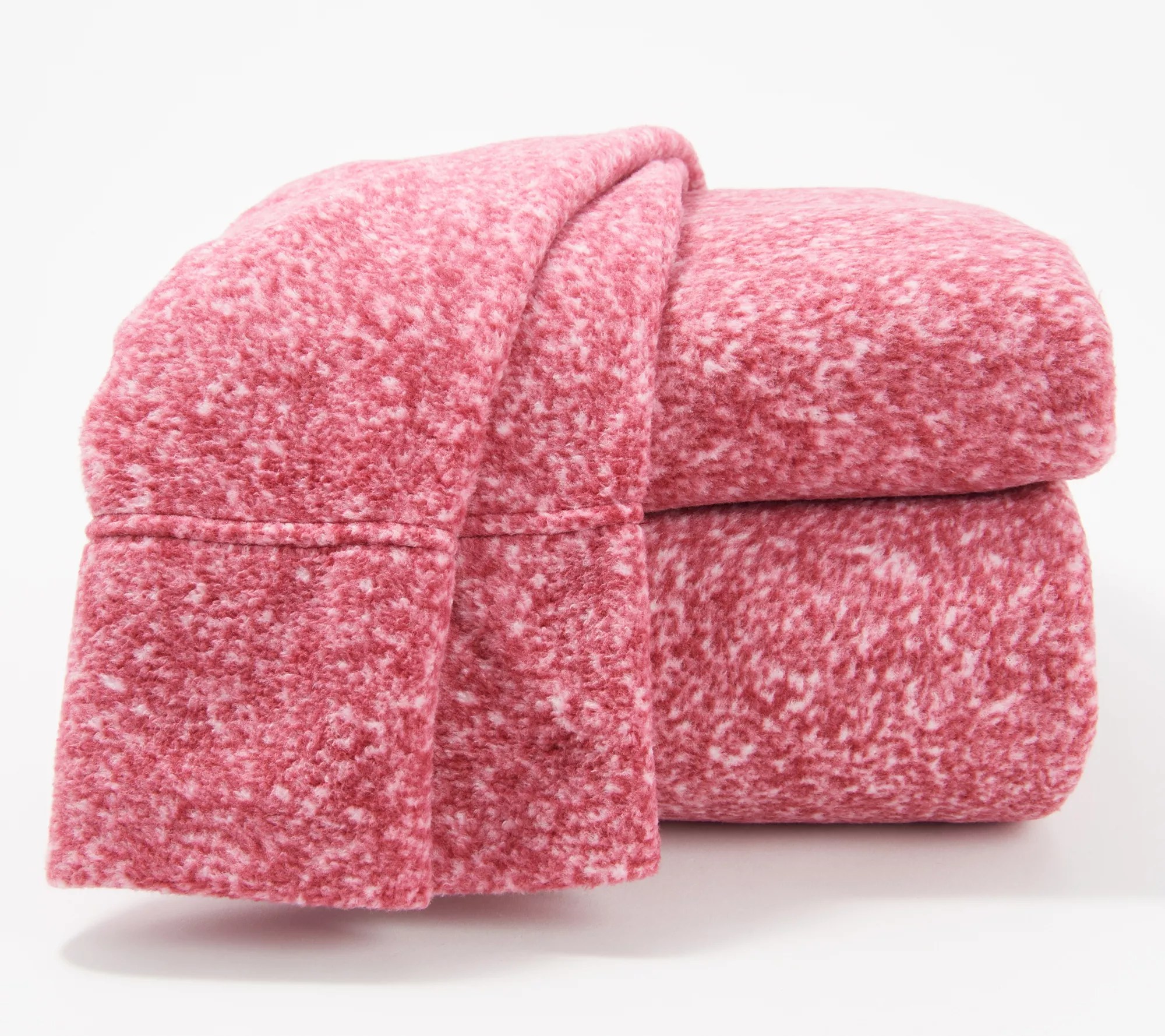 Berkshire Printed Heathered Fleece Sheet Set King