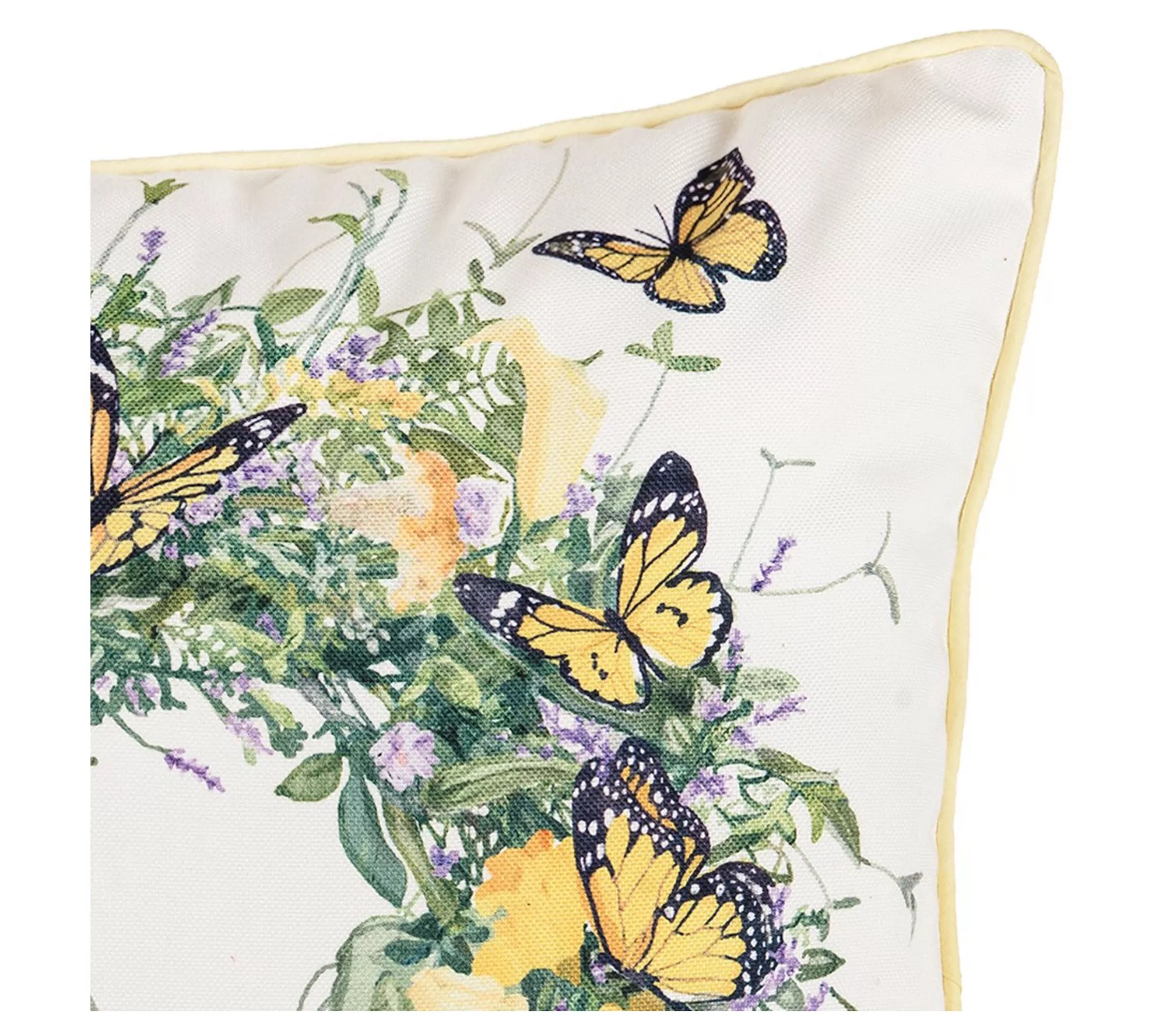 C&F Home 18" x 18" Butterfly Wreath Printed Throw Pillow