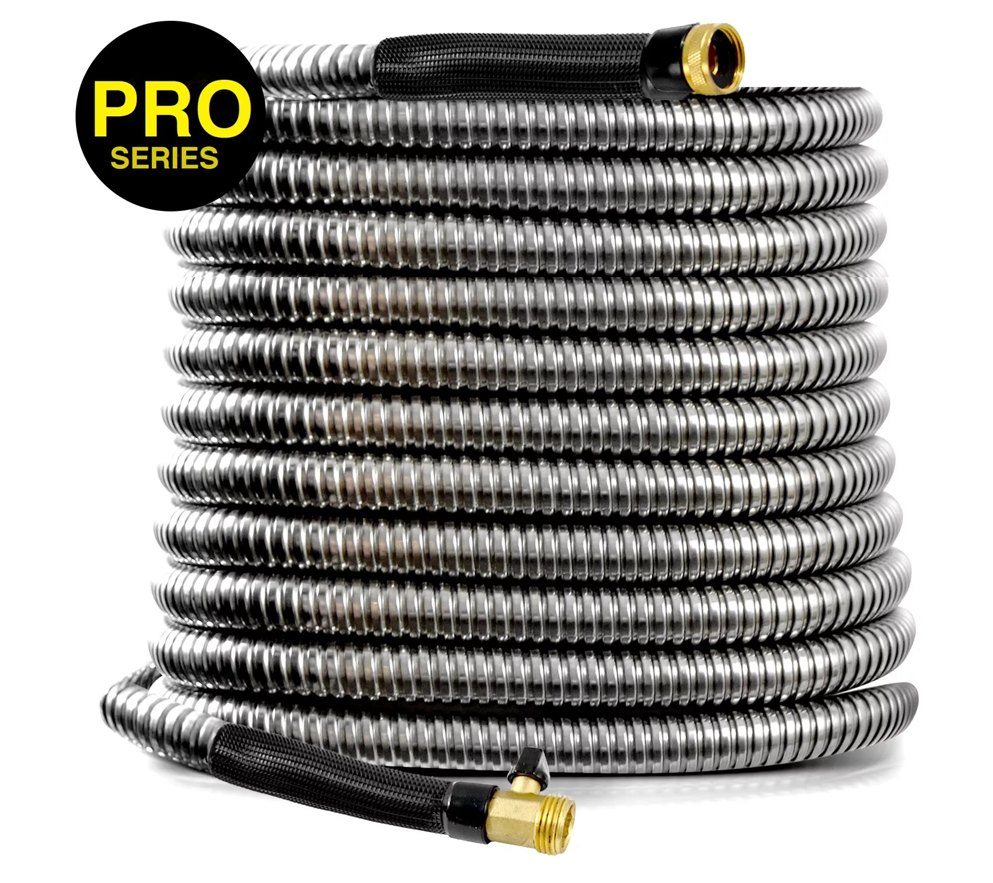 Bionic Steel Pro 75' Stainless Steel Hose withBrass Nozzle