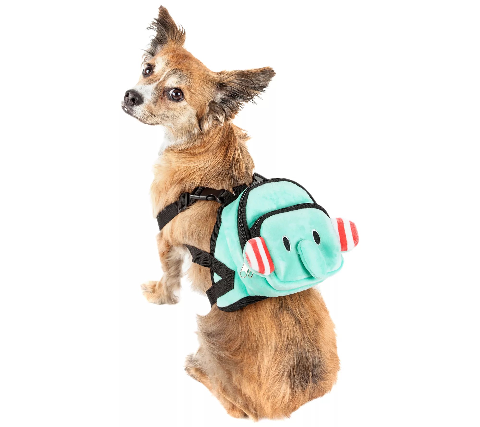 Pet Life Dumbone Compartmental Animated Dog Harness Backpack