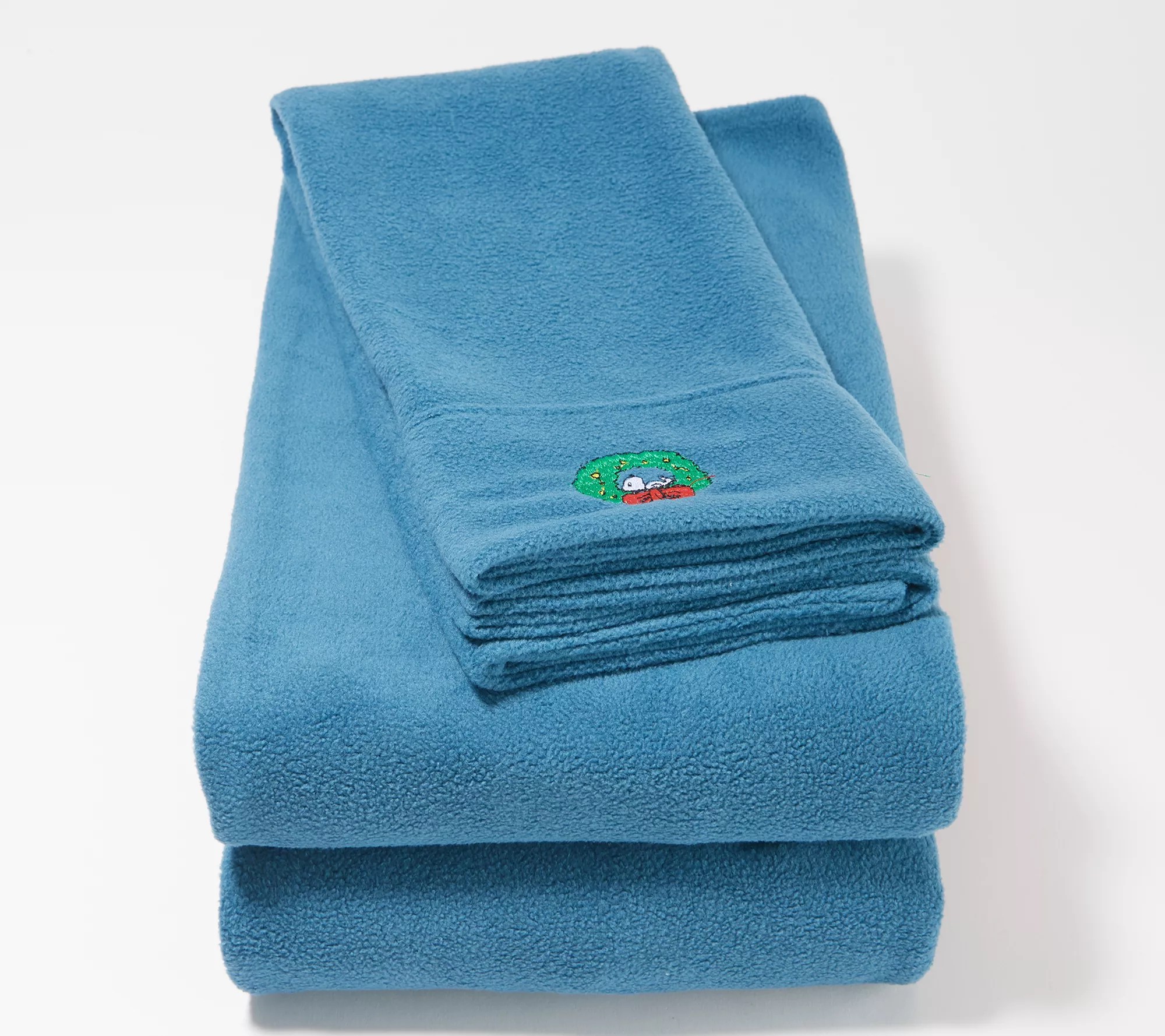 Malden Mills Polar Fleece Sheet Set with Peanuts Embroidery KG