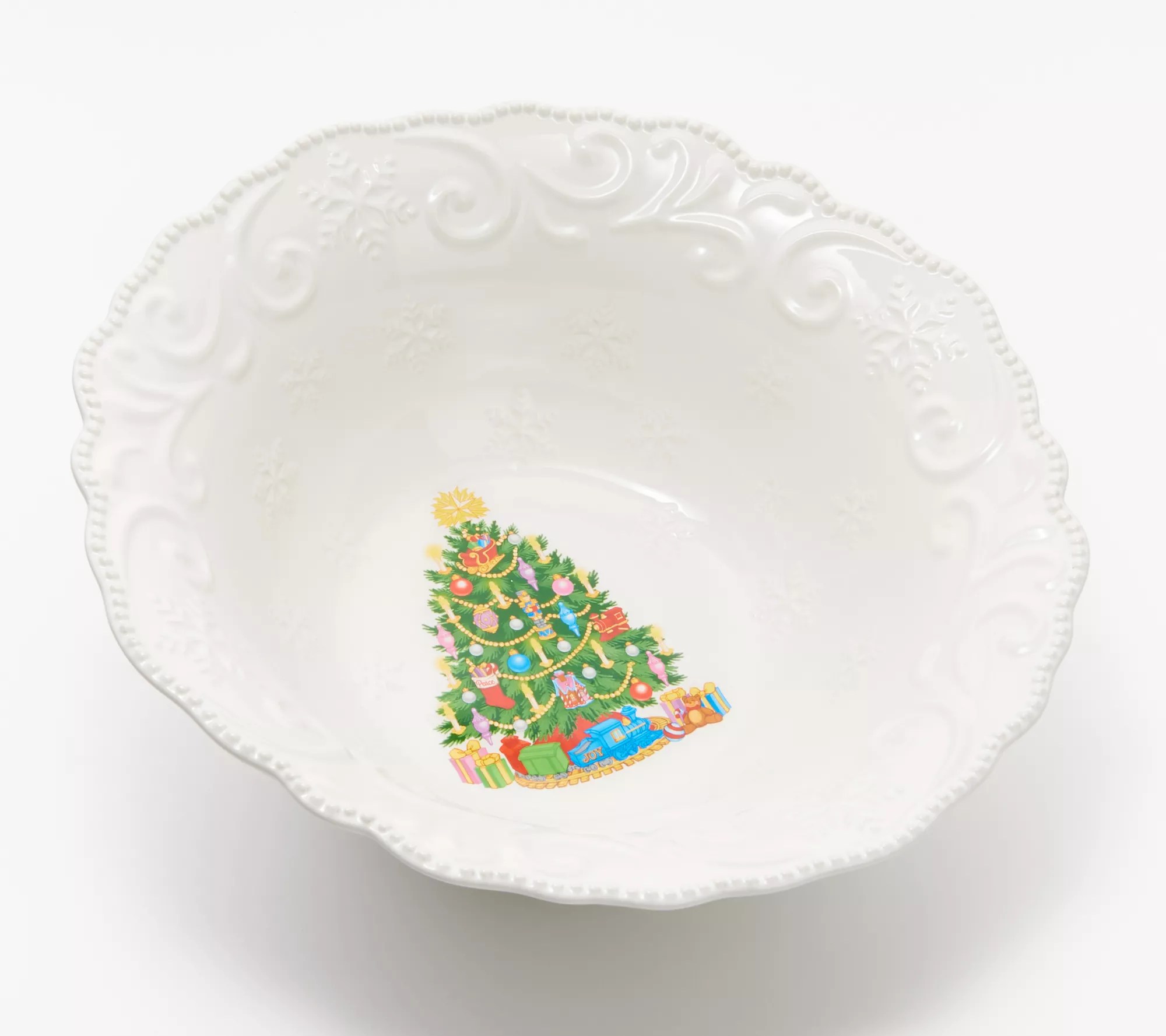 Temptations David's Christmas 3qt Serving Bowl