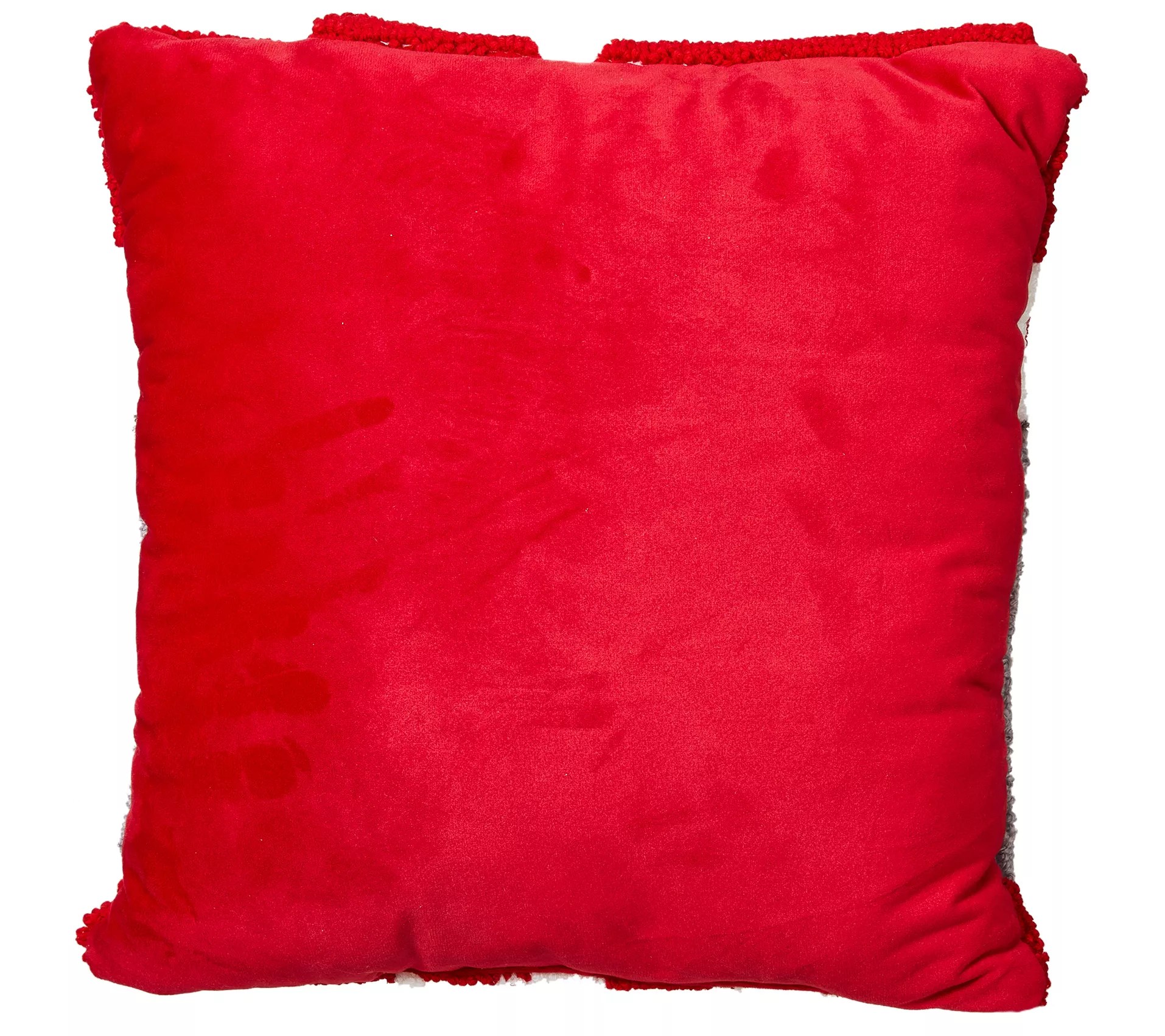 Glitzhome 14"L Hooked 3D Pet Lovers Christmas T hrow Pillow