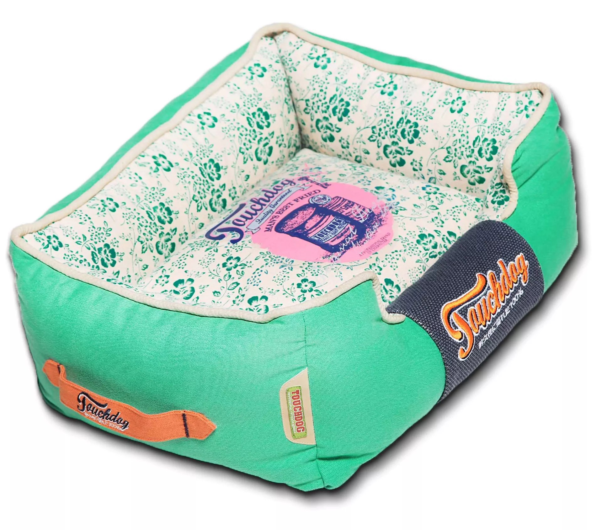 Touchdog FloralGalore Vintage Plush Designer Dog Bed