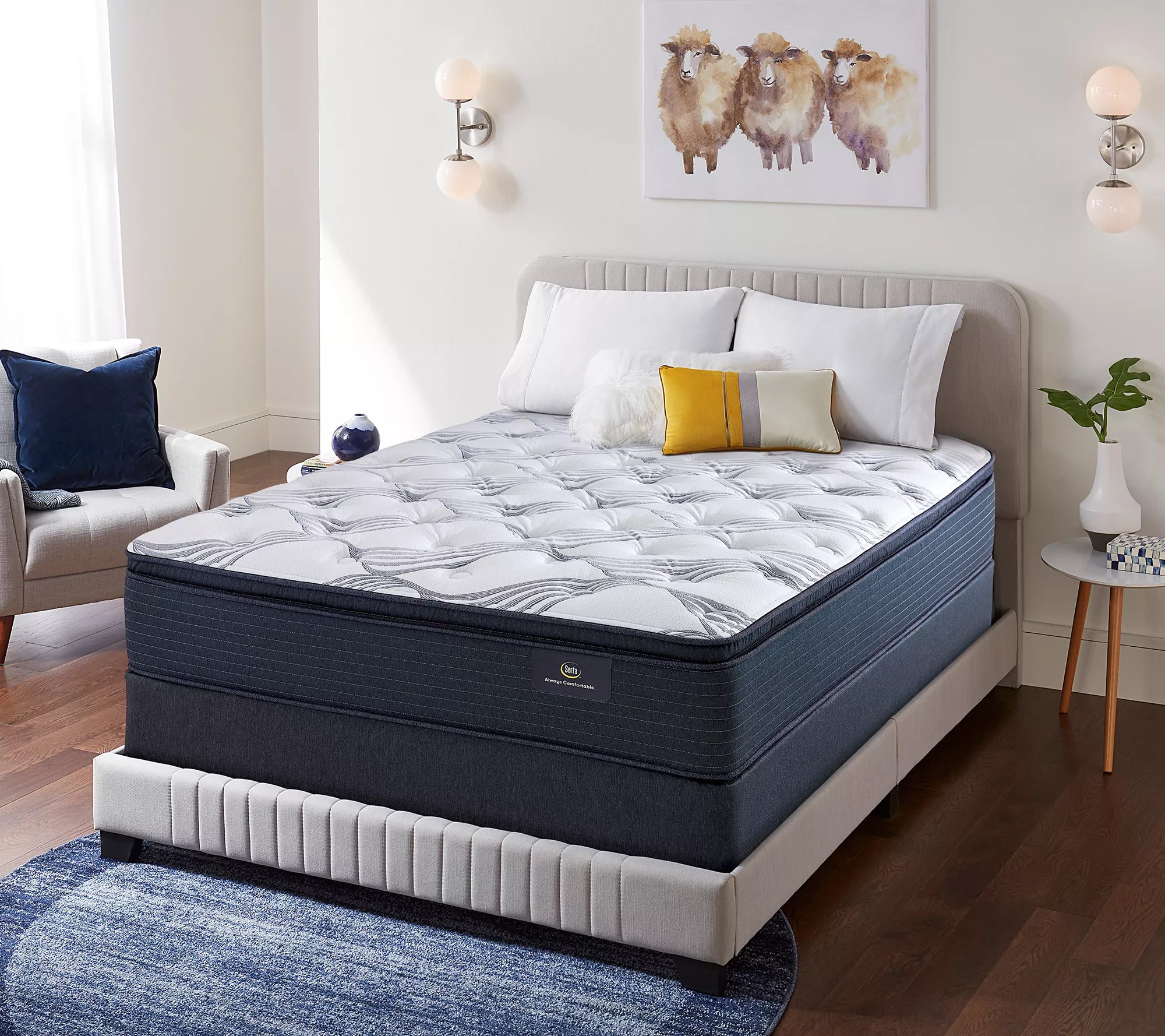 Serta Luxe Grandmere 14 Plush Pillow Top Mattress Queen, 52 OFF