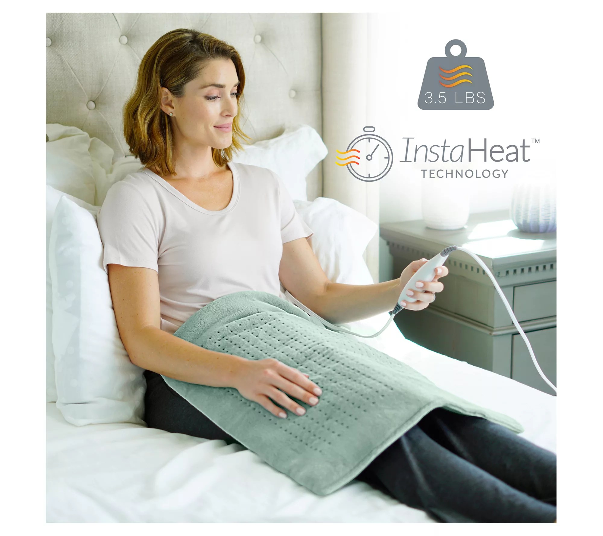 Pure Enrichment Weighted Warmth Extra Wide Heat ing Pad