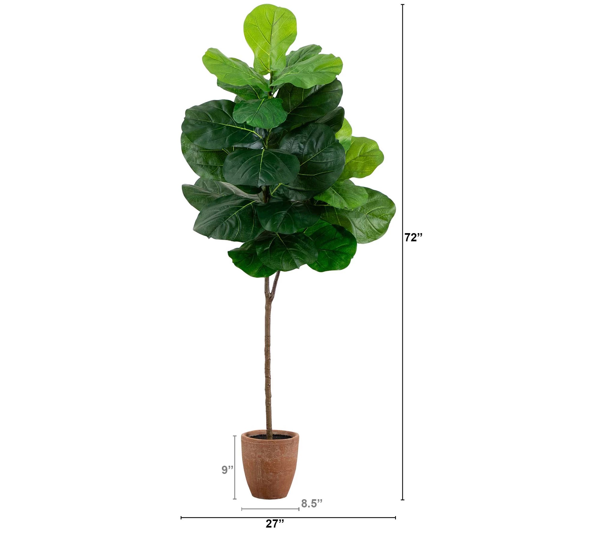 Nearly Natural 6' Leaf Fiddle Leaf Fig Tree inlanter