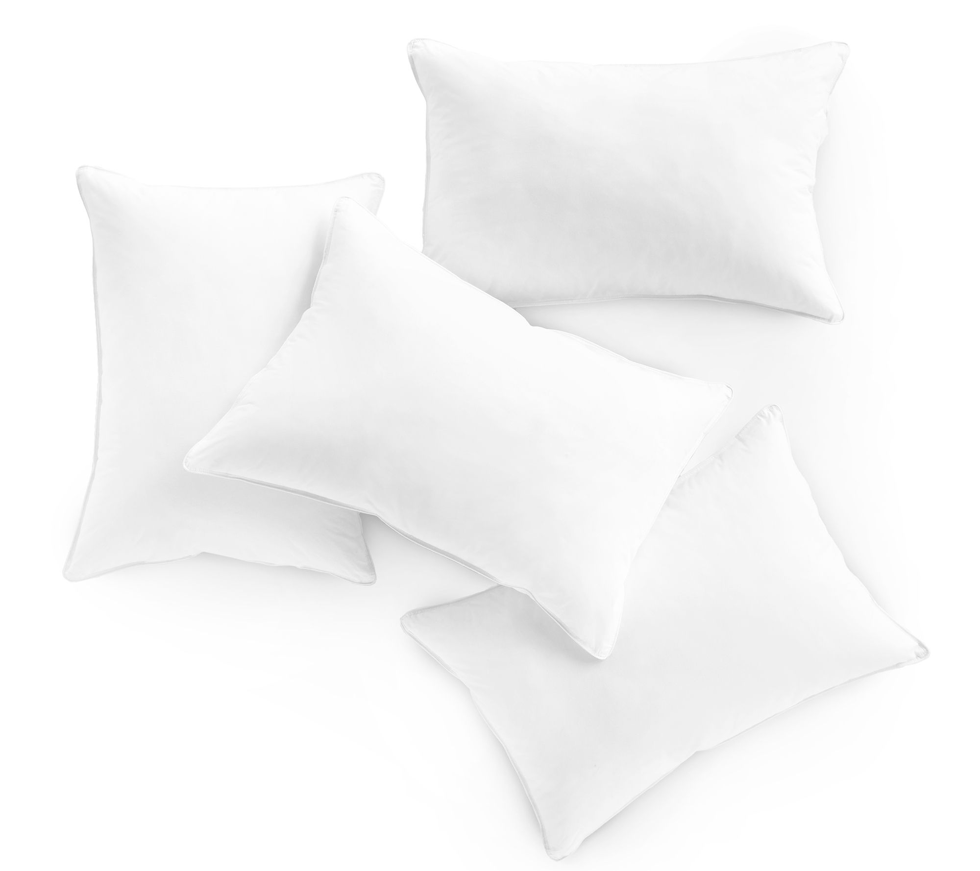 DOWNLITE Soft Density 230 TC Value 4 Pack Pillows Jumbo