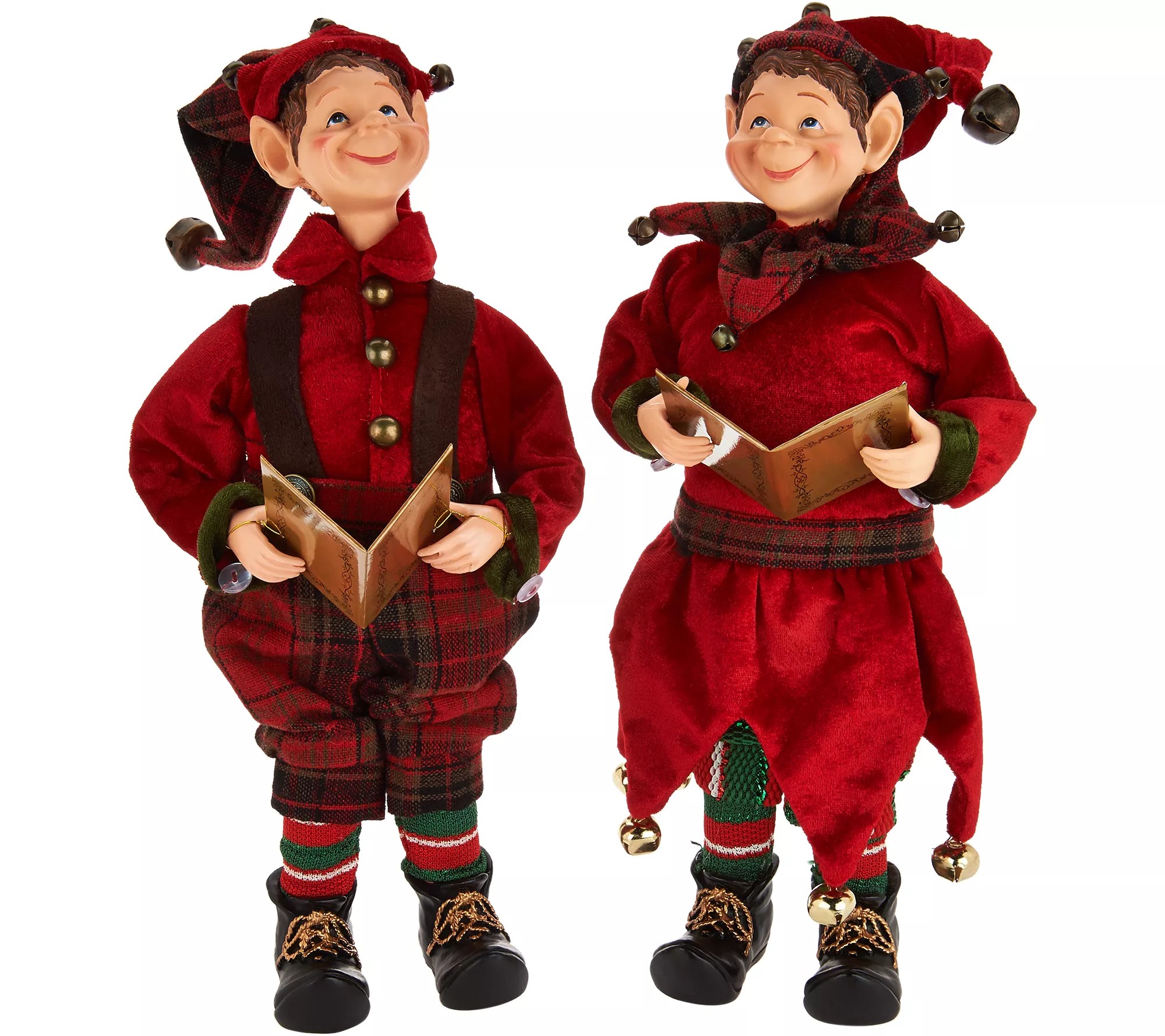 Caroling Elves 2Piece Set by Valerie