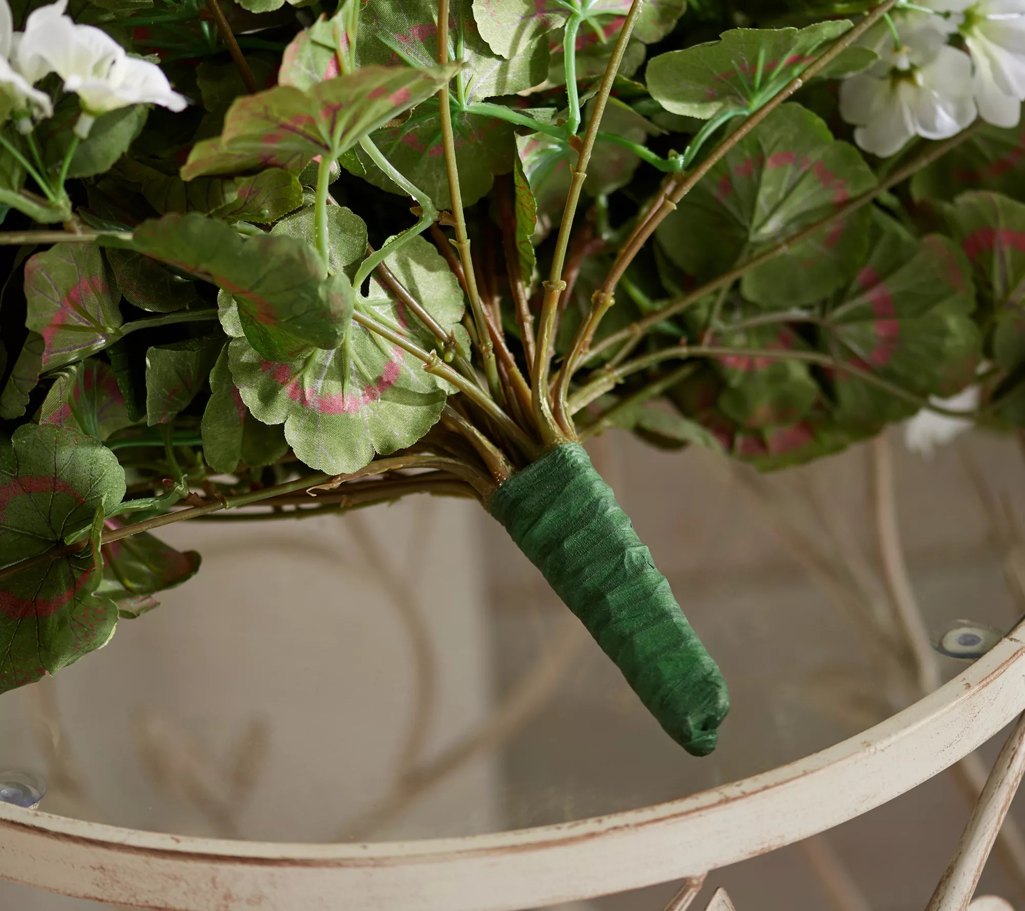 "As Is" Geranium Faux Floral Urn Filler by Valerie