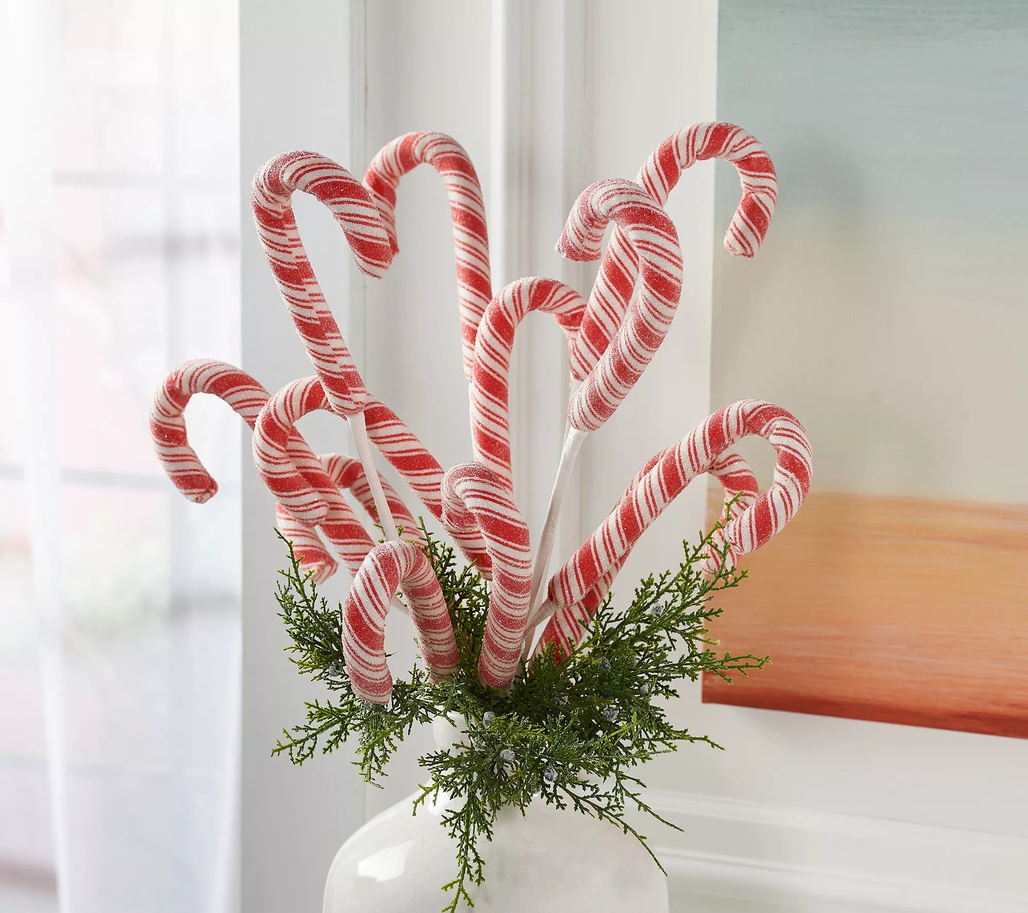Set of 4 Candy Cane Picks by Valerie