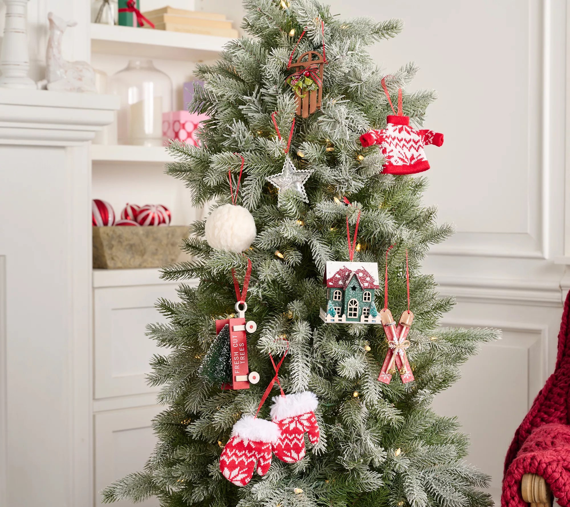 Home Reflections Set of 8 Alpine Ornament Set