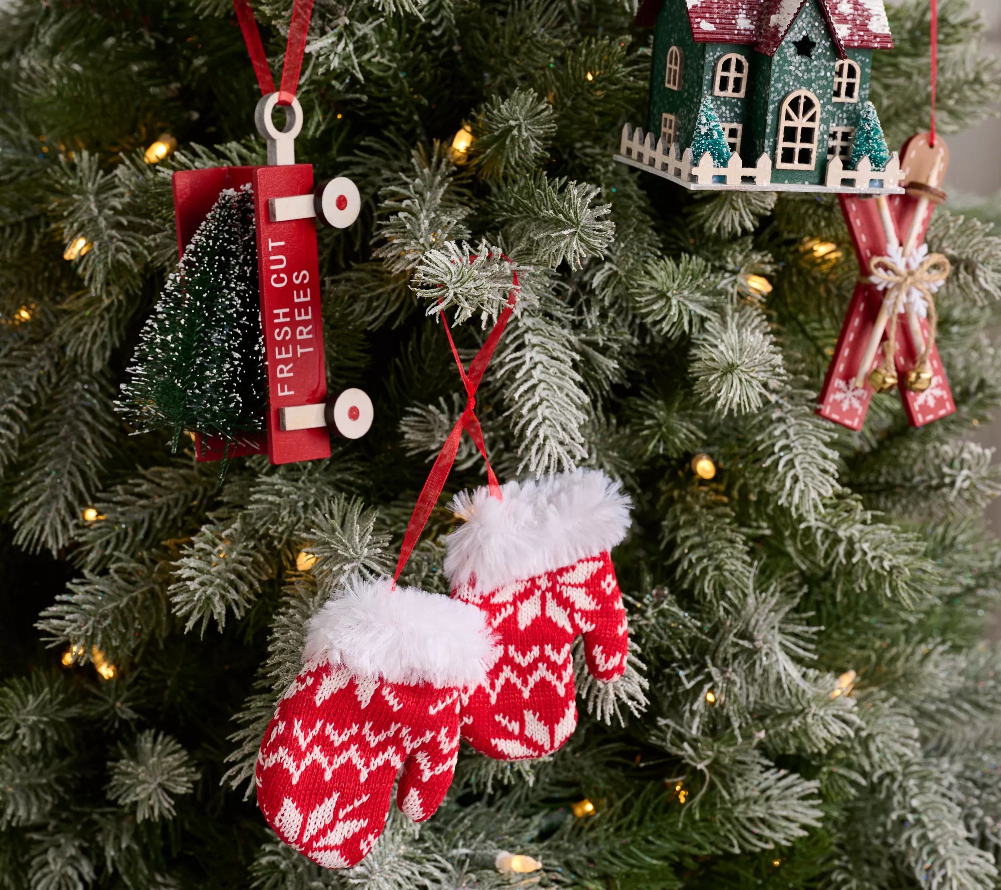 Home Reflections Set of 8 Alpine Ornament Set