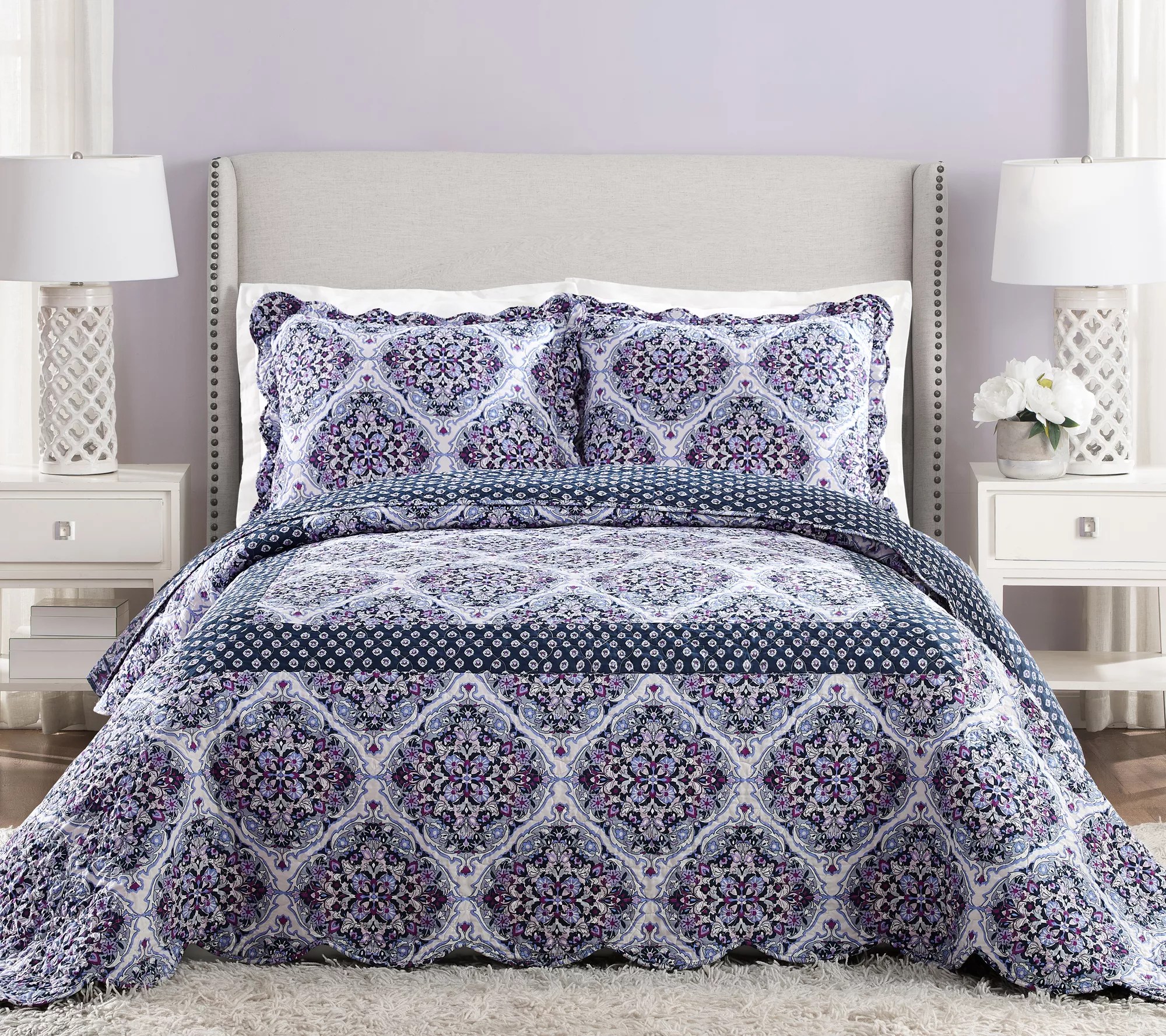 Vera Bradley Regal Rosette Queen Bedspread