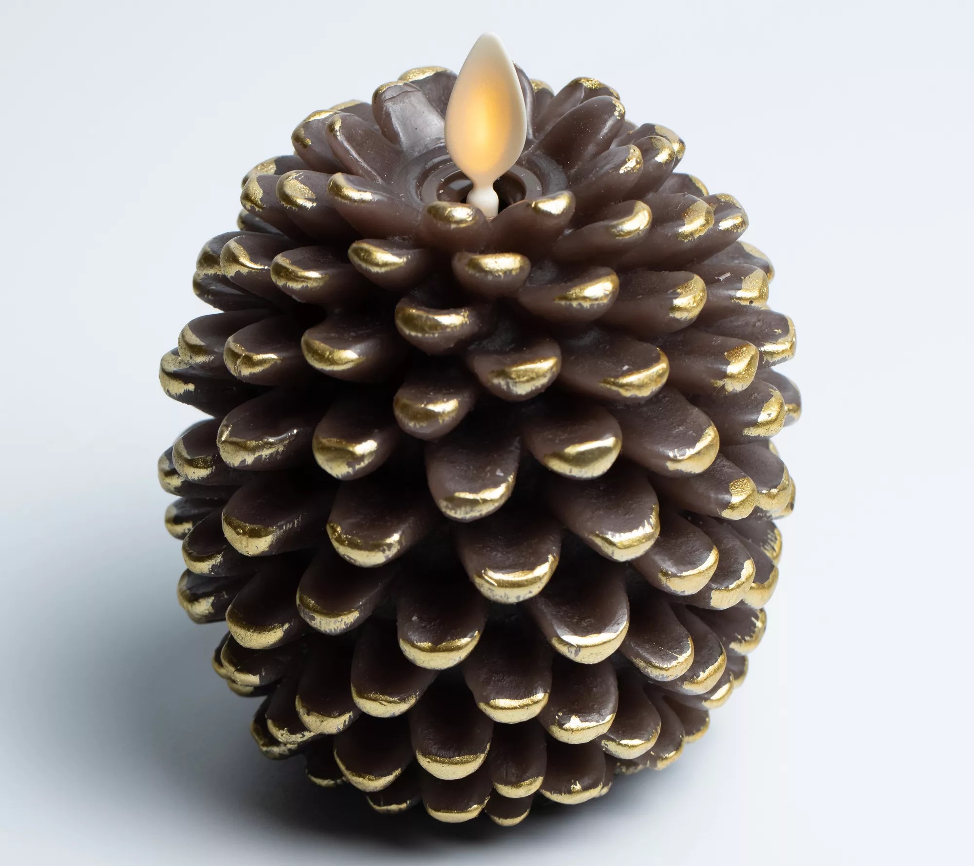 Luminara Flameless Pinecone Candle with RemoteControl