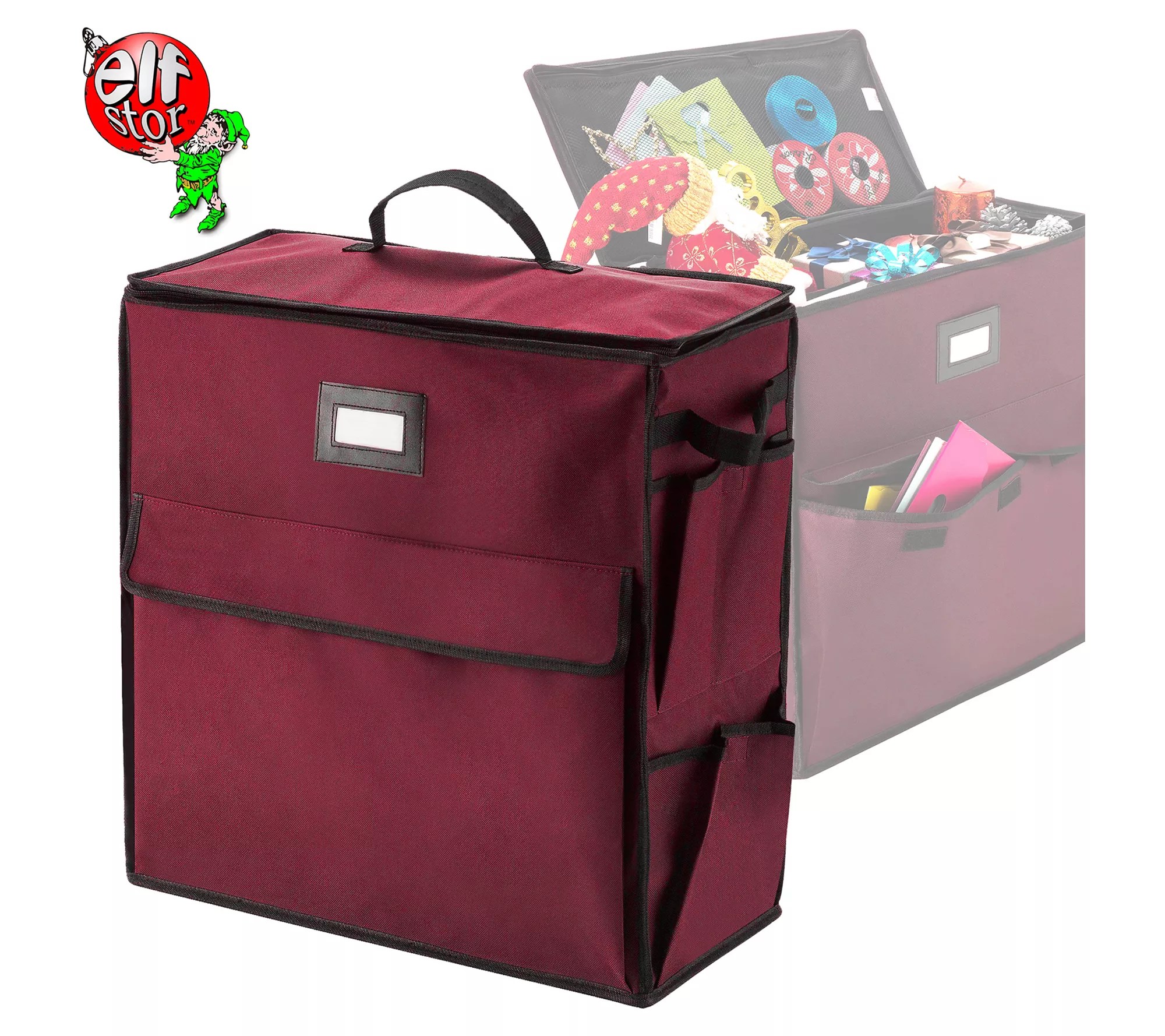 Gift Bag Organizer 20" Storage Tote with 4 Pockets