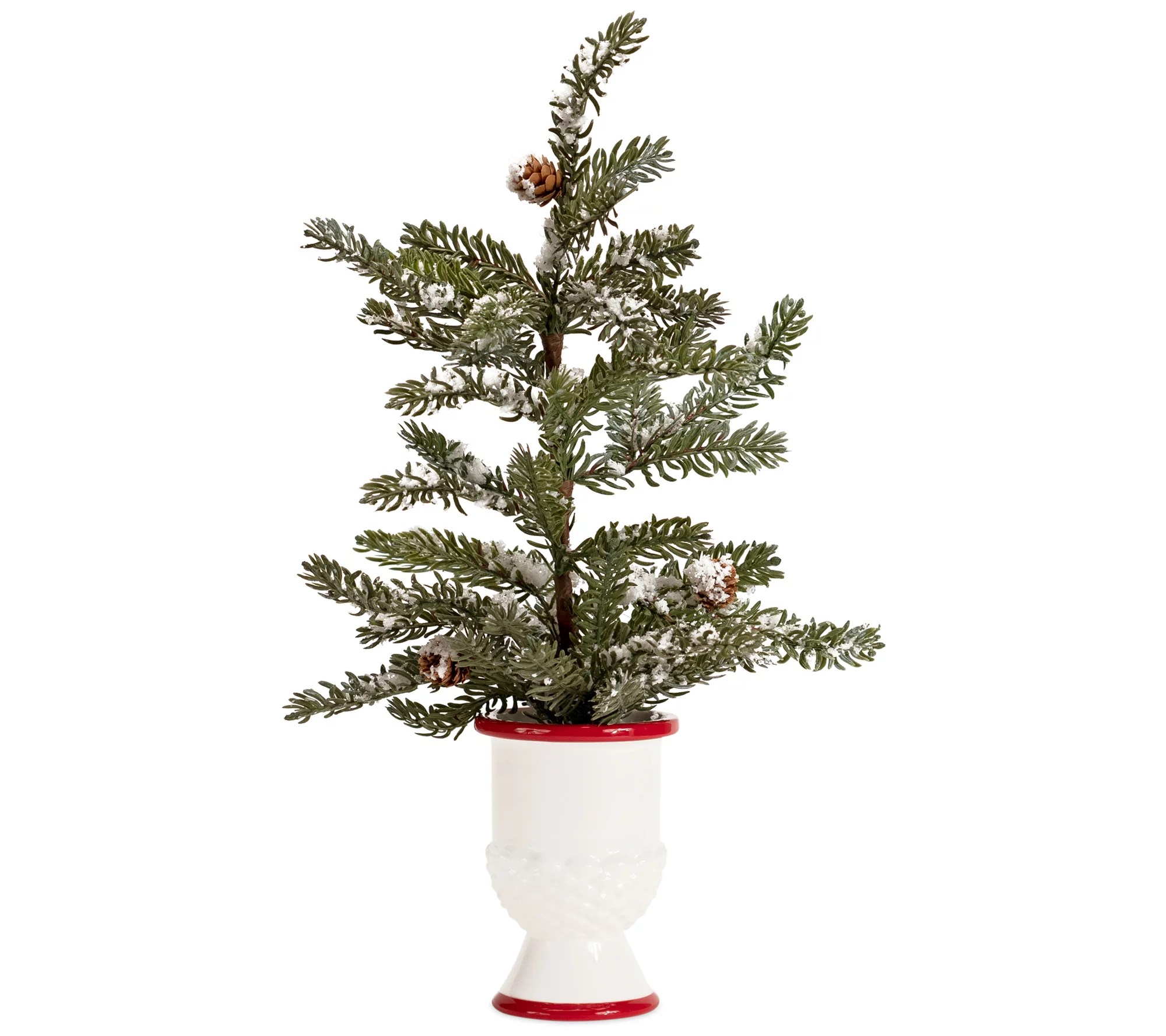 Melrose Mini Pine Tree with Ceramic Pot (Set of2)