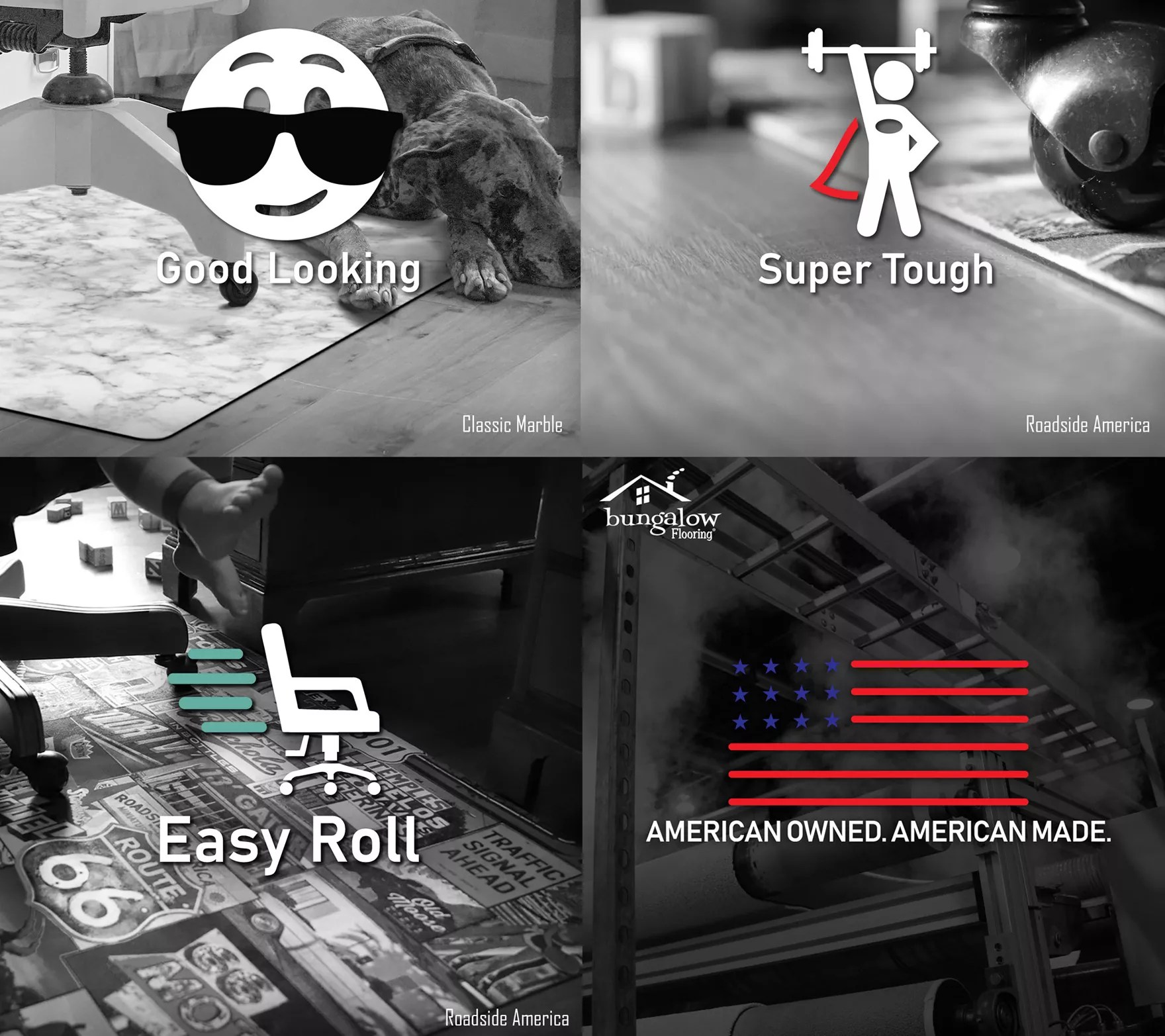 Bungalow Flooring Barnboard Desk Chair Mat