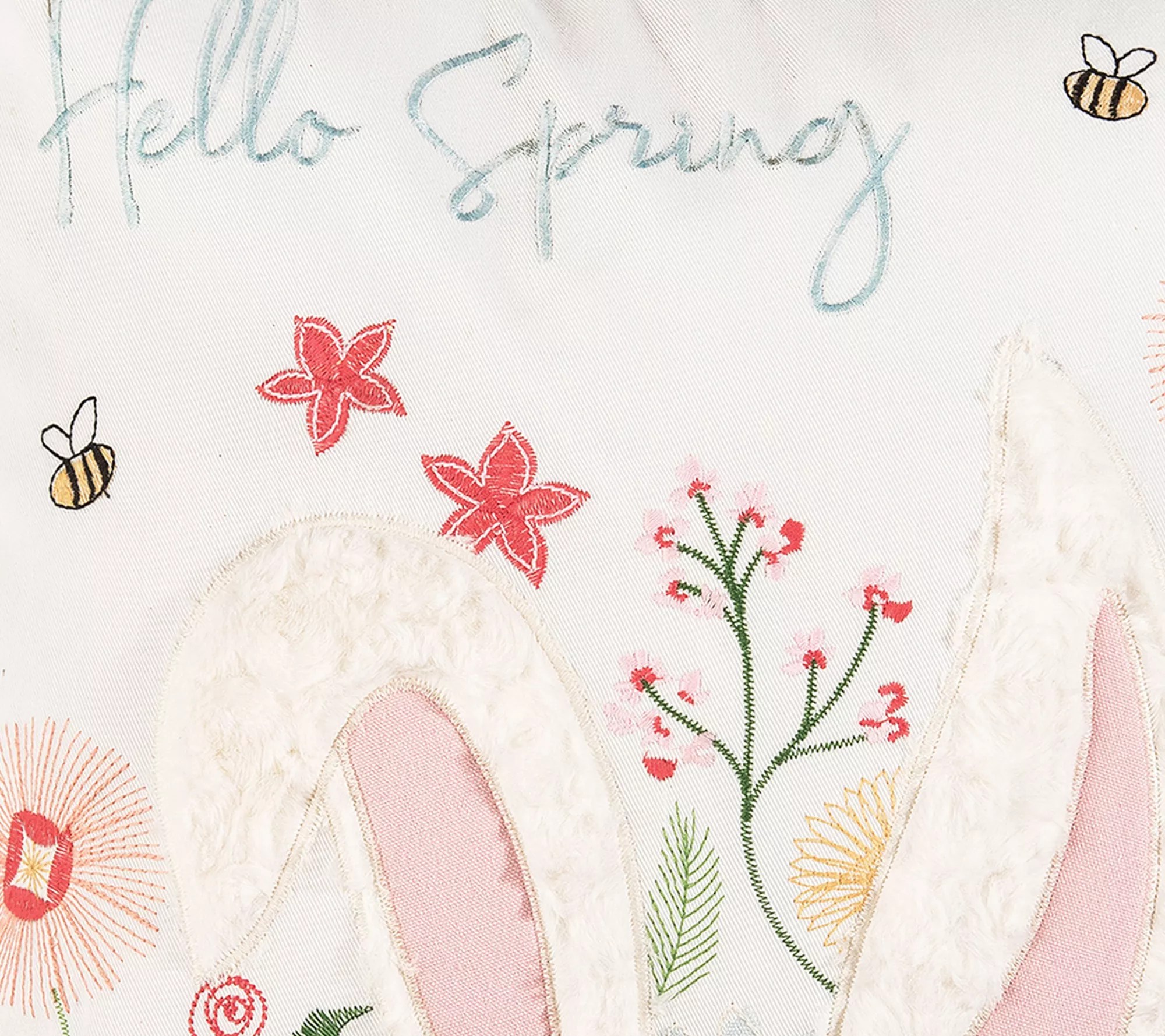 18" x 18" Hello Spring Easter Throw Pillow by Valerie