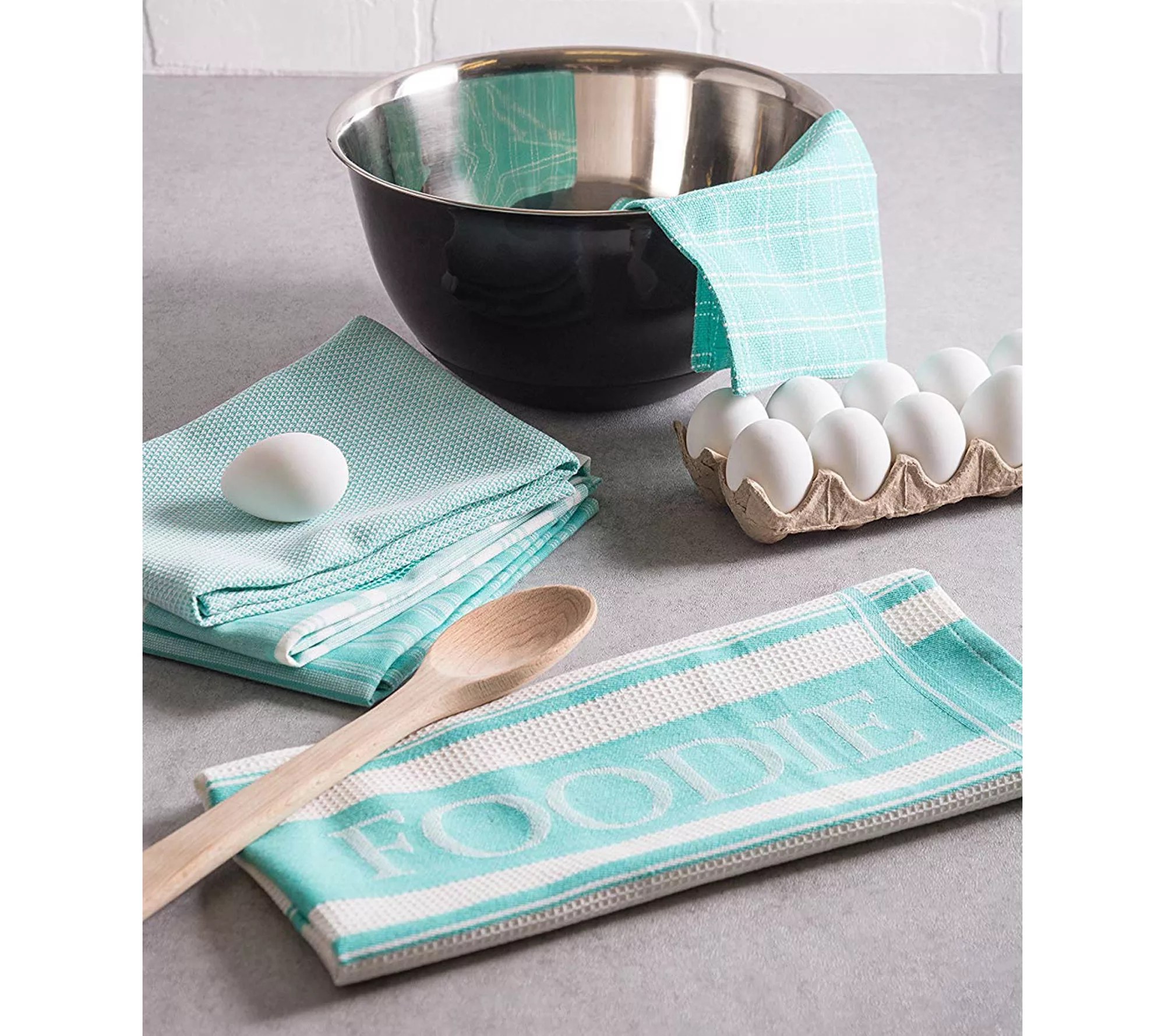 Design Imports 5pc Foodie Kitchen Towels & Dish Cloth Set