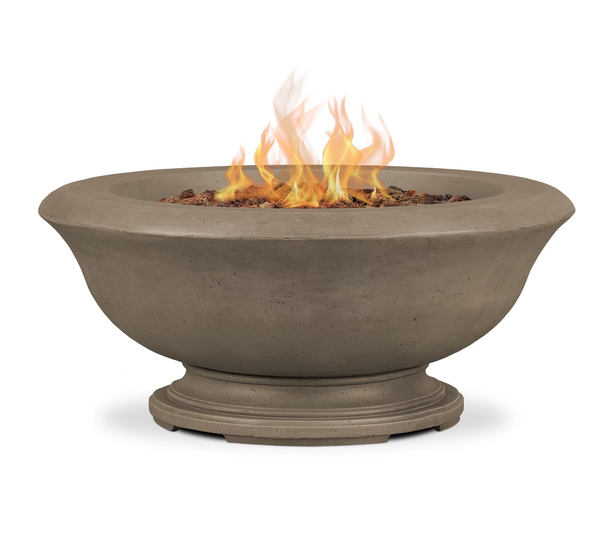 Real Flame Treviso Round Outdoor Gas Fire Pit