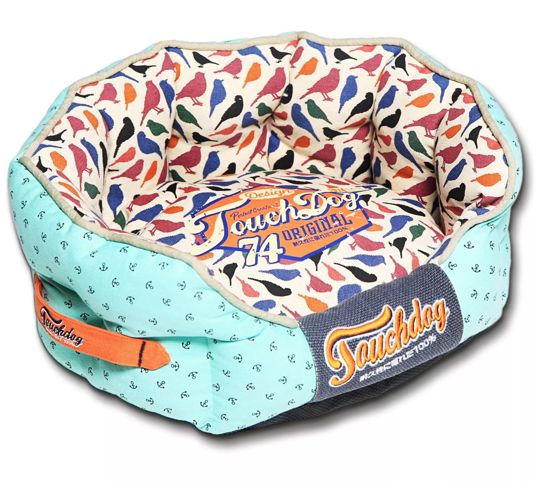Touchdog ChirpinAvery Rounded Premium Designer Dog Bed