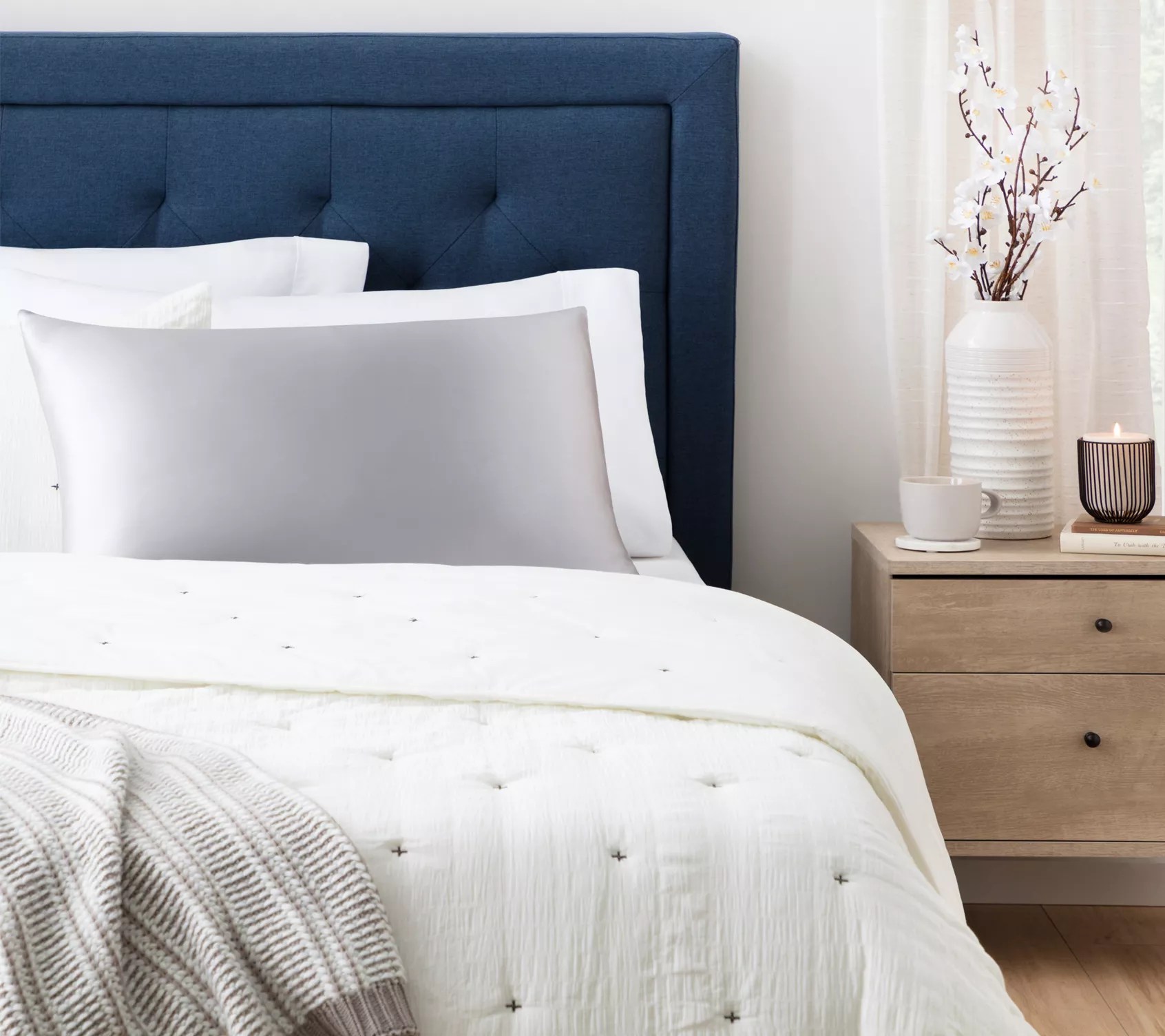 Brookside Mulberry Silk Pillowcase, King