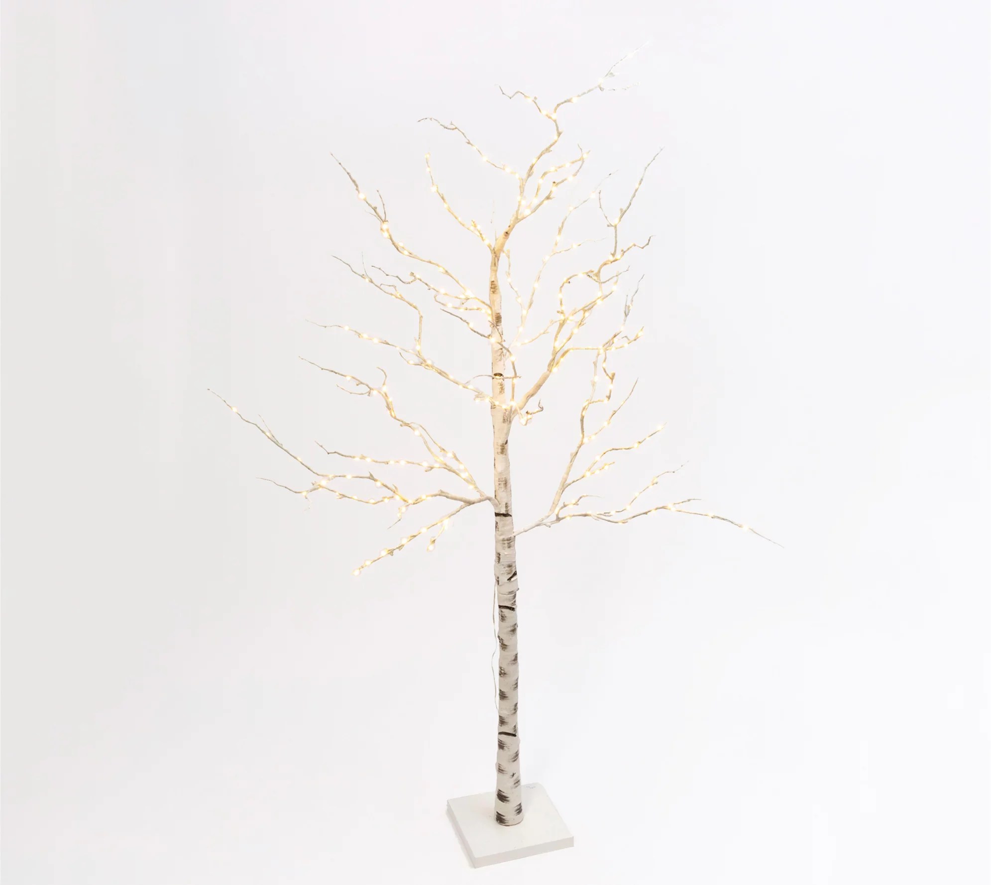 82.67"H Lighted Birch Tree w/250 White Lights by Gerson Co.