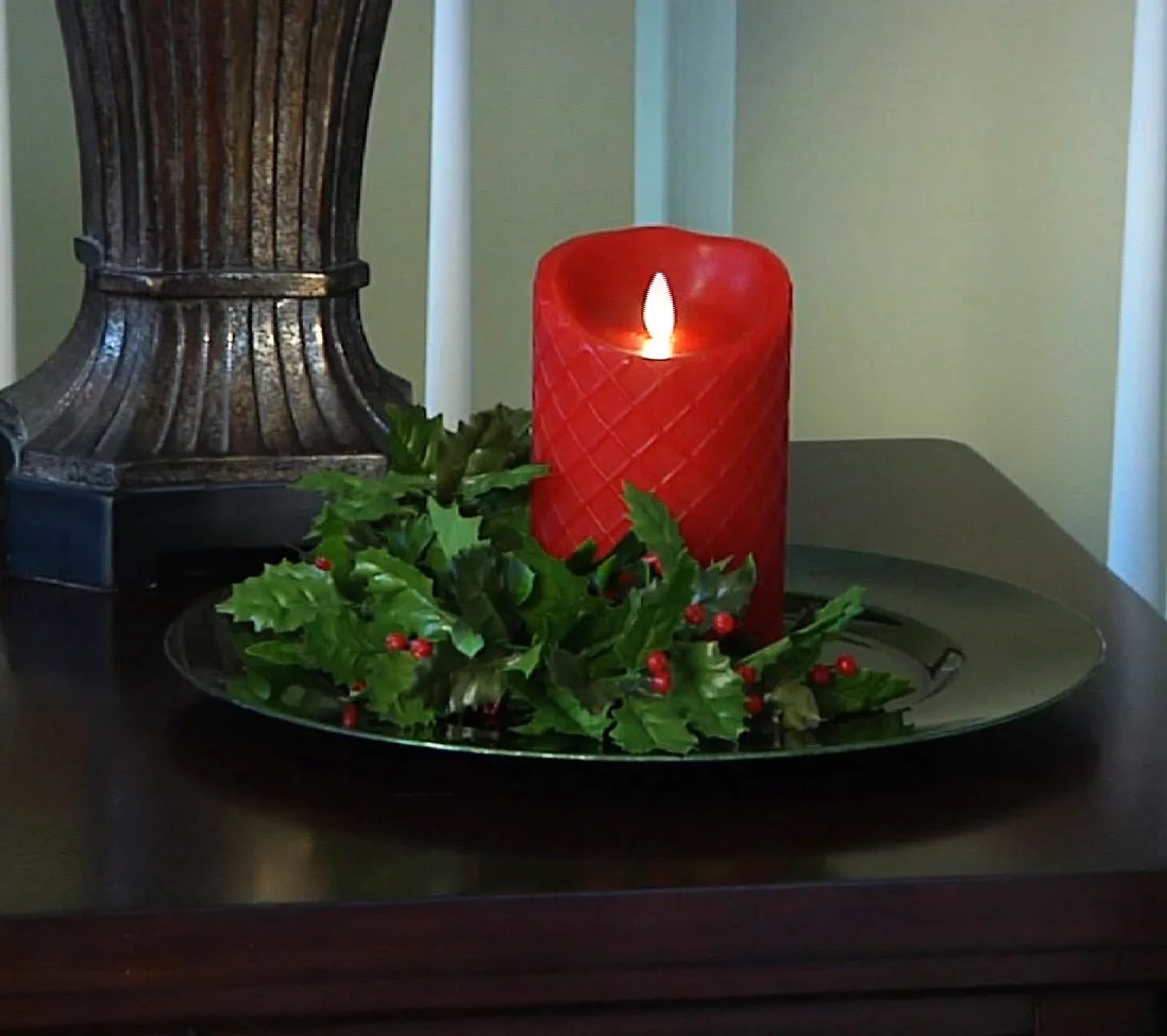 Luminara Diamond Embossed Flameless Candle