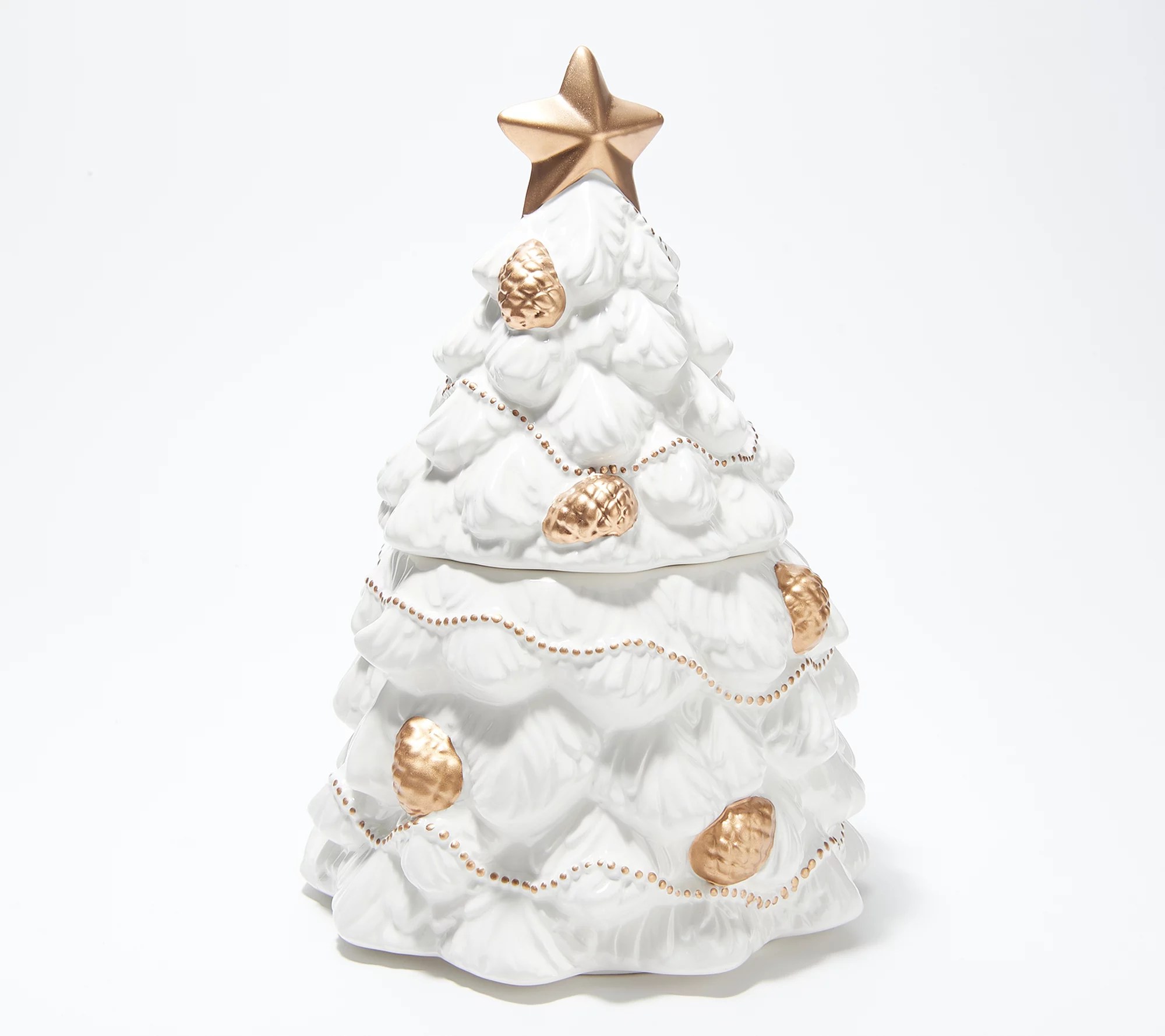 HomeWorx by Harry Slatkin White Christmas Tree Filled Candle