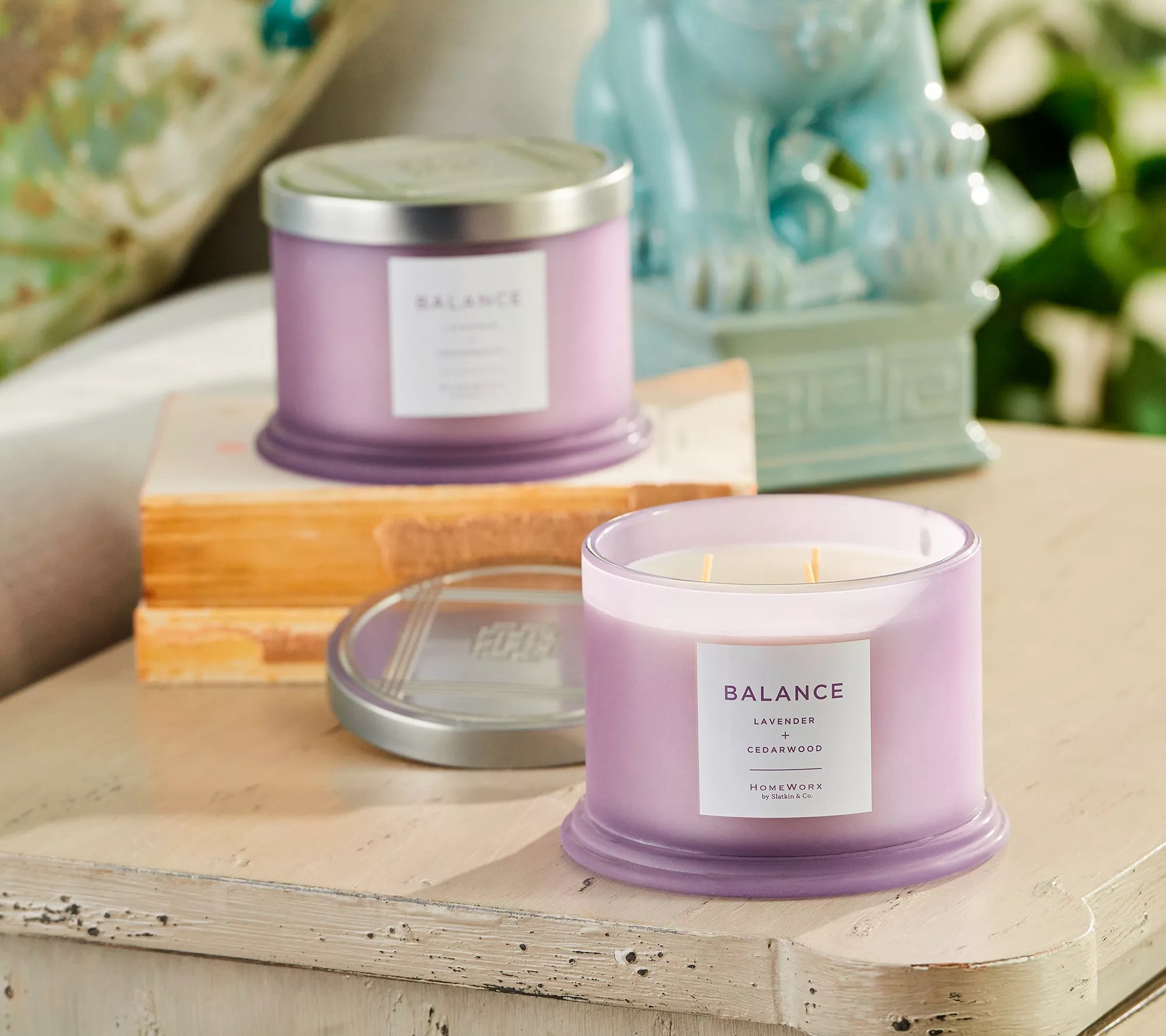 HomeWorx by Slatkin & Co. S/2 Balance 14oz Candles