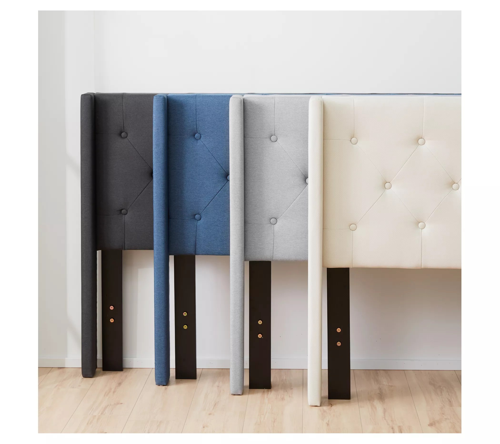 Brookside Isabelle Upholstered Wingback Platfor m Bed, Twin XL