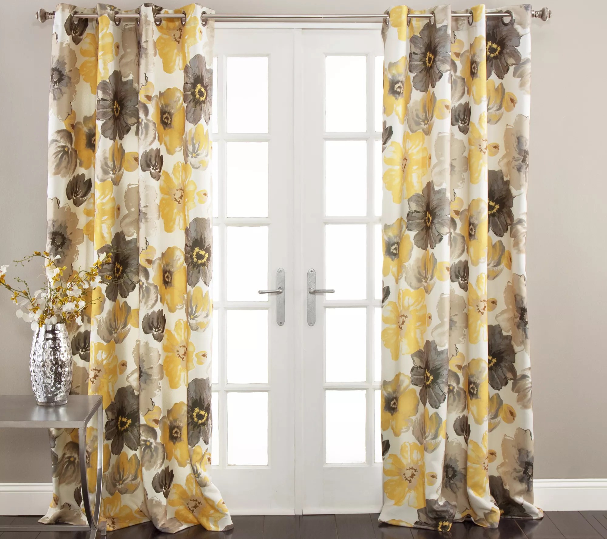 Leah Set of 2 RoomDarkening Curtains by Lush Decor