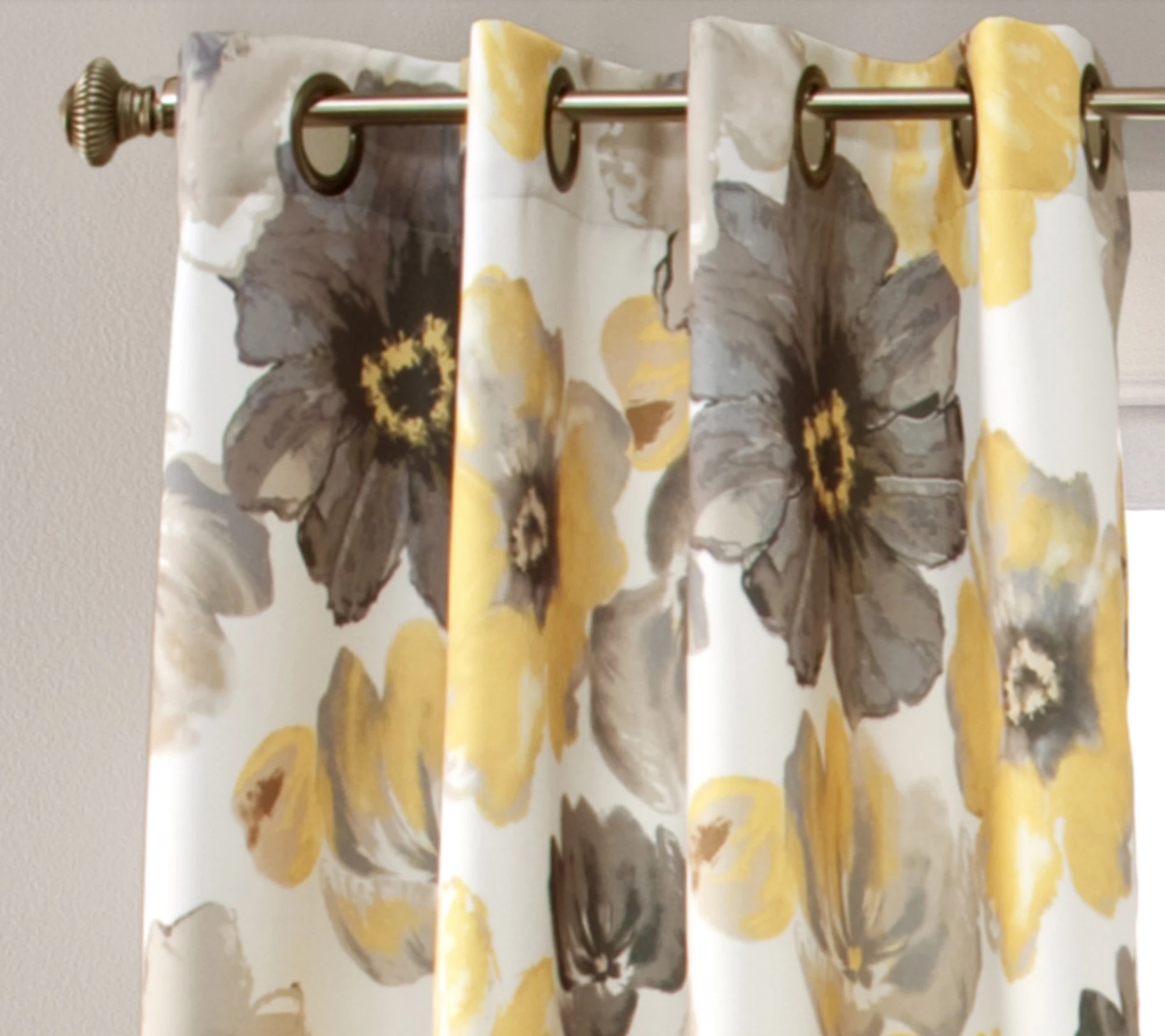 Leah Set of 2 RoomDarkening Curtains by Lush Decor