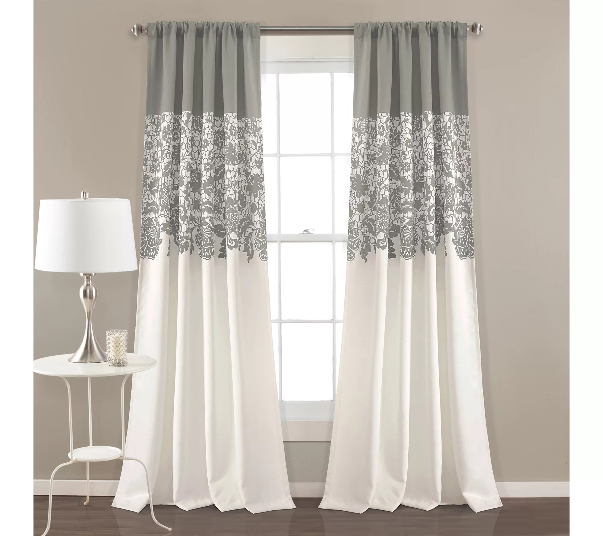 Estate Garden 52"x95" Room Darkening Curtains Set by Lush