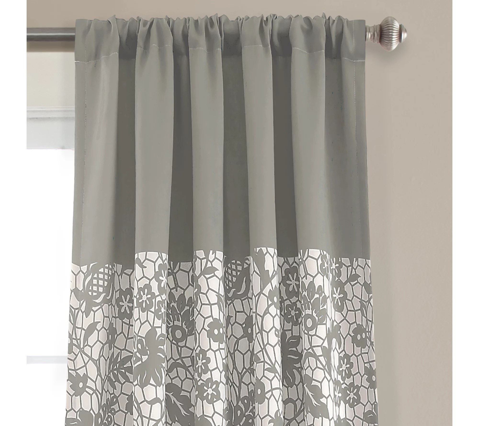 Estate Garden 52"x95" Room Darkening Curtains Set by Lush