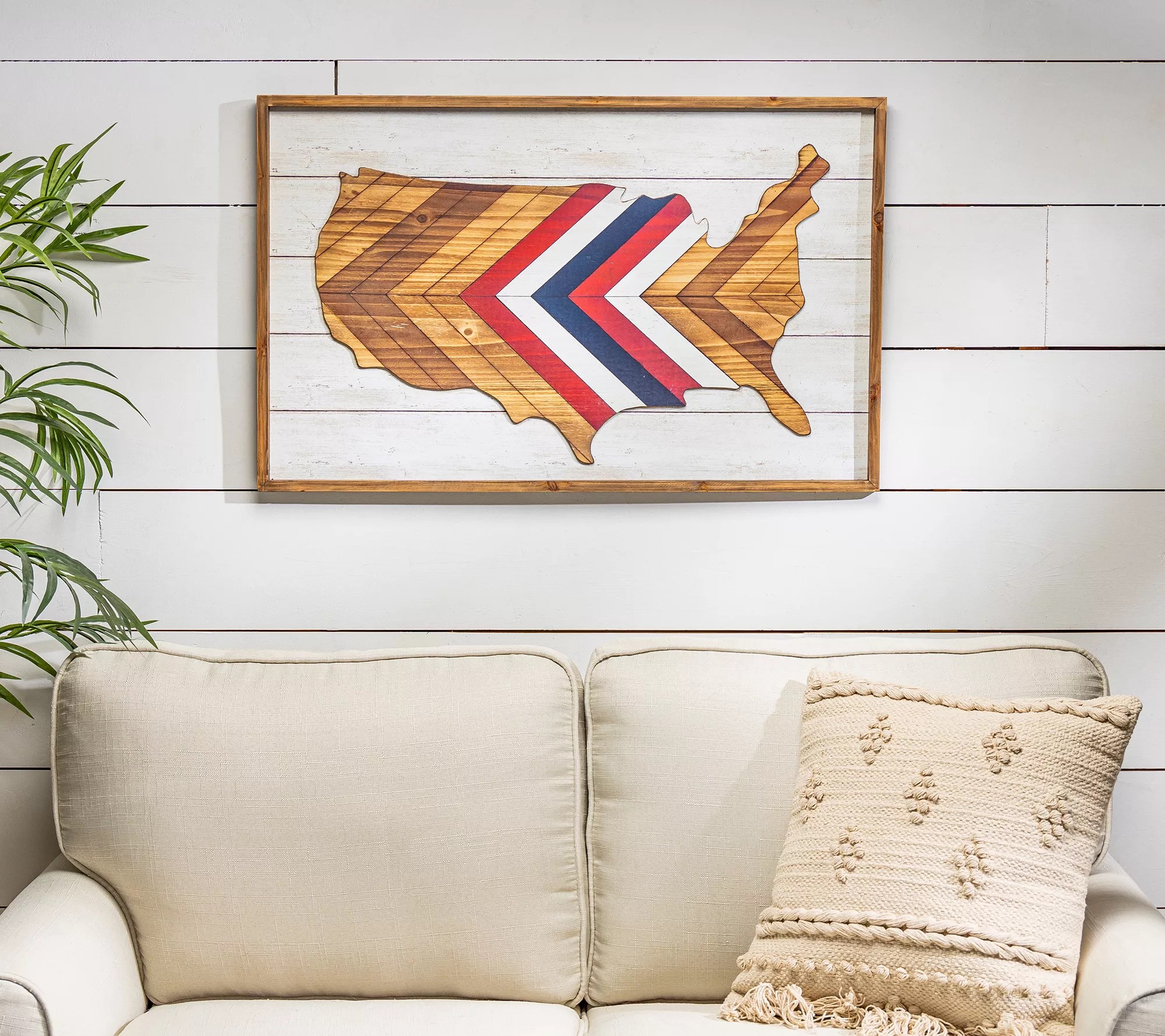 Wooden America Map Wall Decor by Gerson Co.