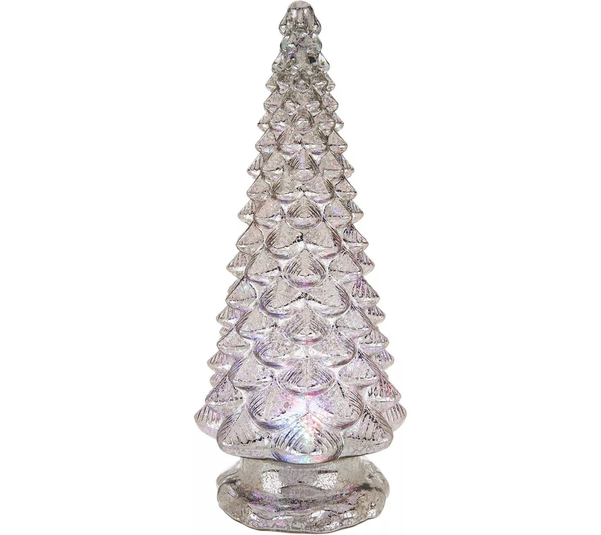 16" Celestial Mercury Glass Kaleidoscope Light Show Tree by Valerie