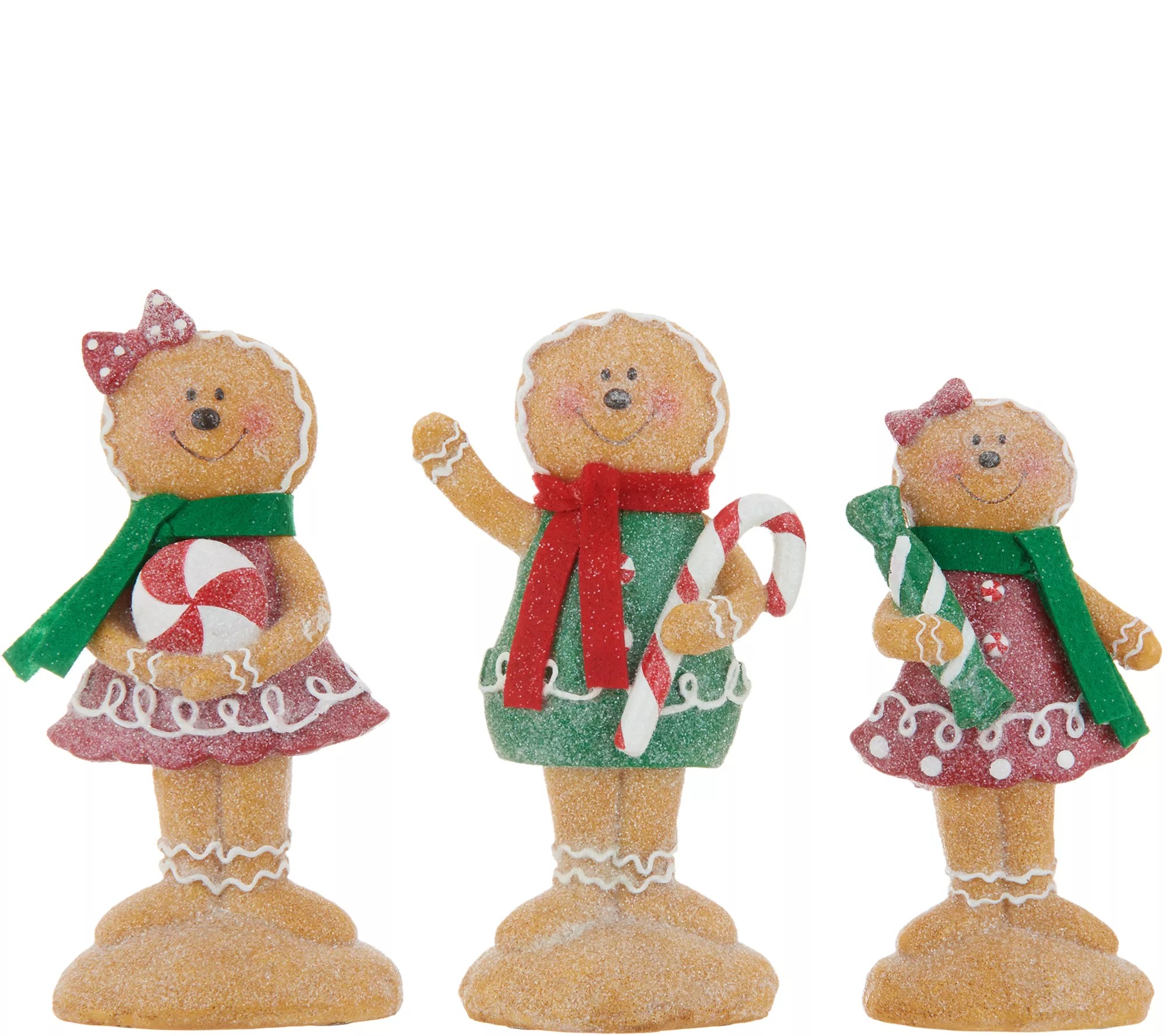Set of 3 Sugared Gingerbread Figures by Valerie