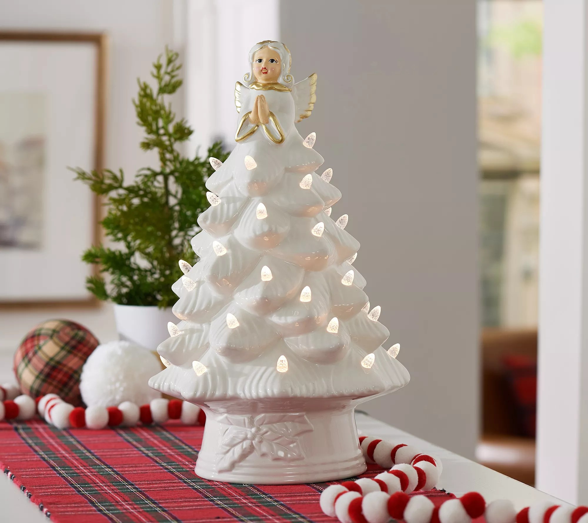 "As Is" Mr. Christmas 14" Nostalgic Ceramic Christmas Tree