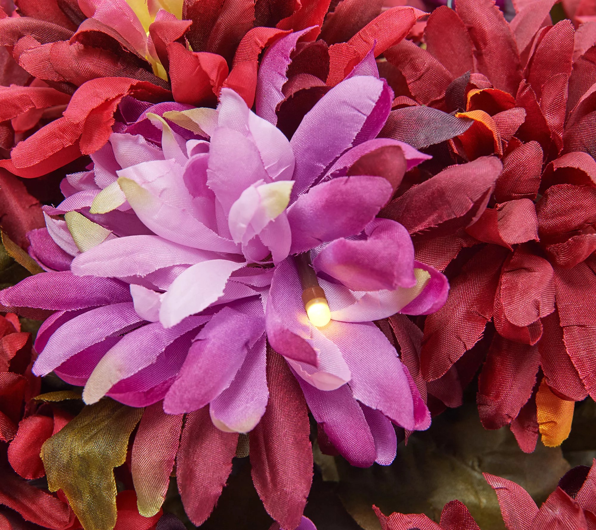 Bethlehem Lights Prelit Indoor/Outdoor Harvest Mum Hanging Basket