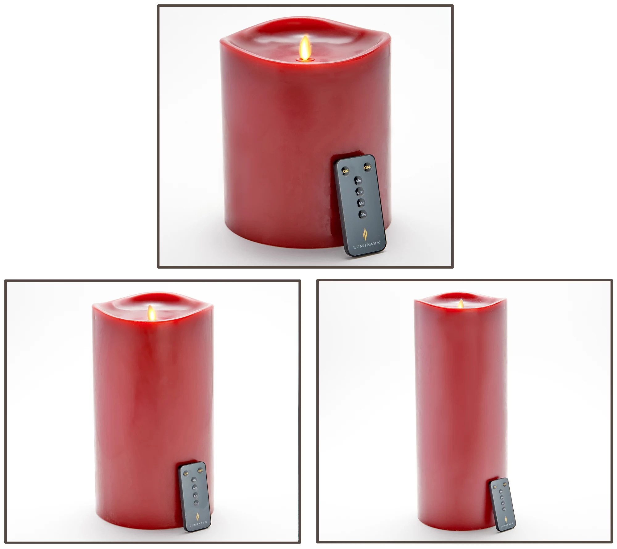 Luminara Oversized Flameless Smooth Wax Candle