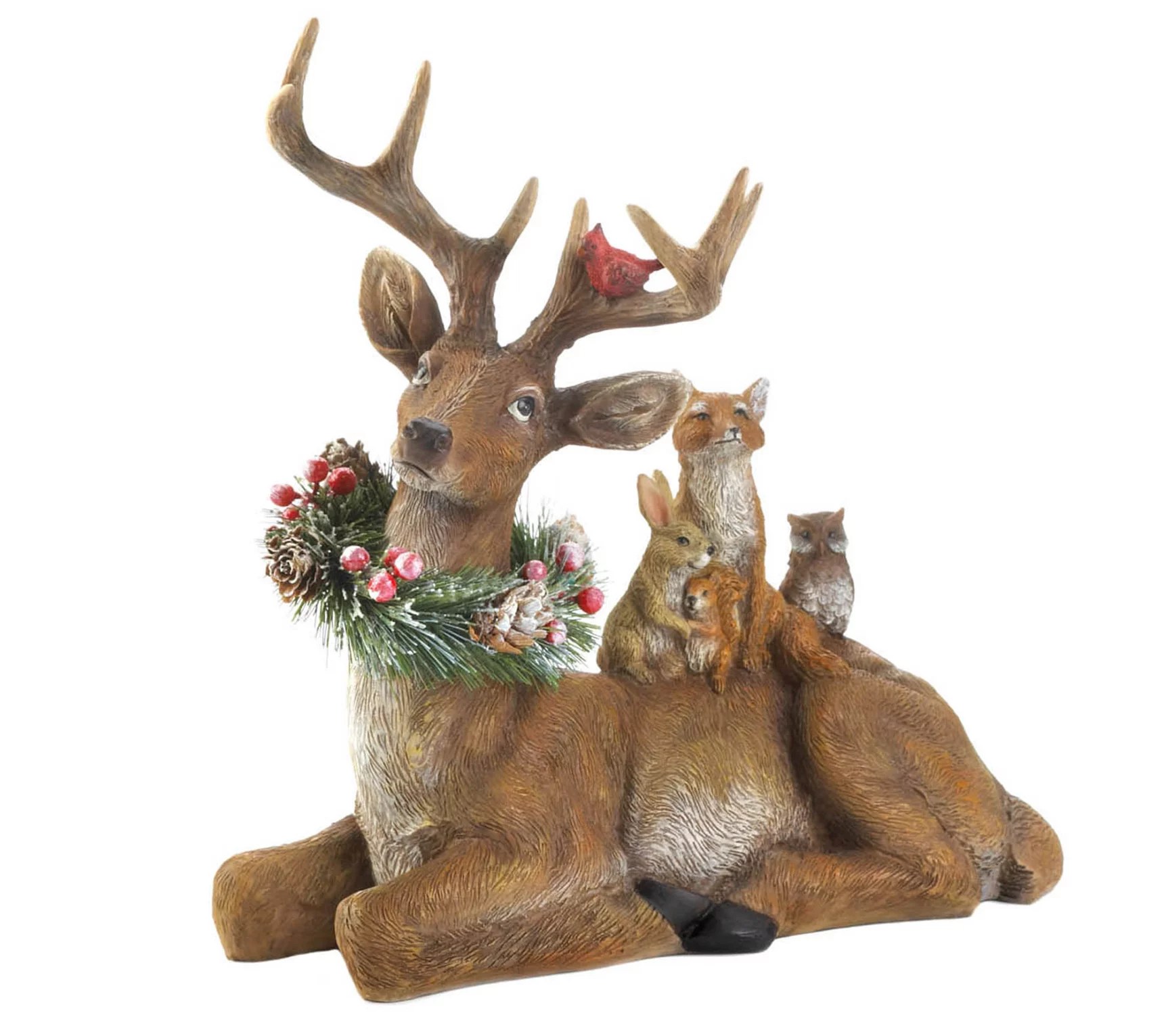 Zingz & Thingz Sitting Woodland Reindeer Figurine