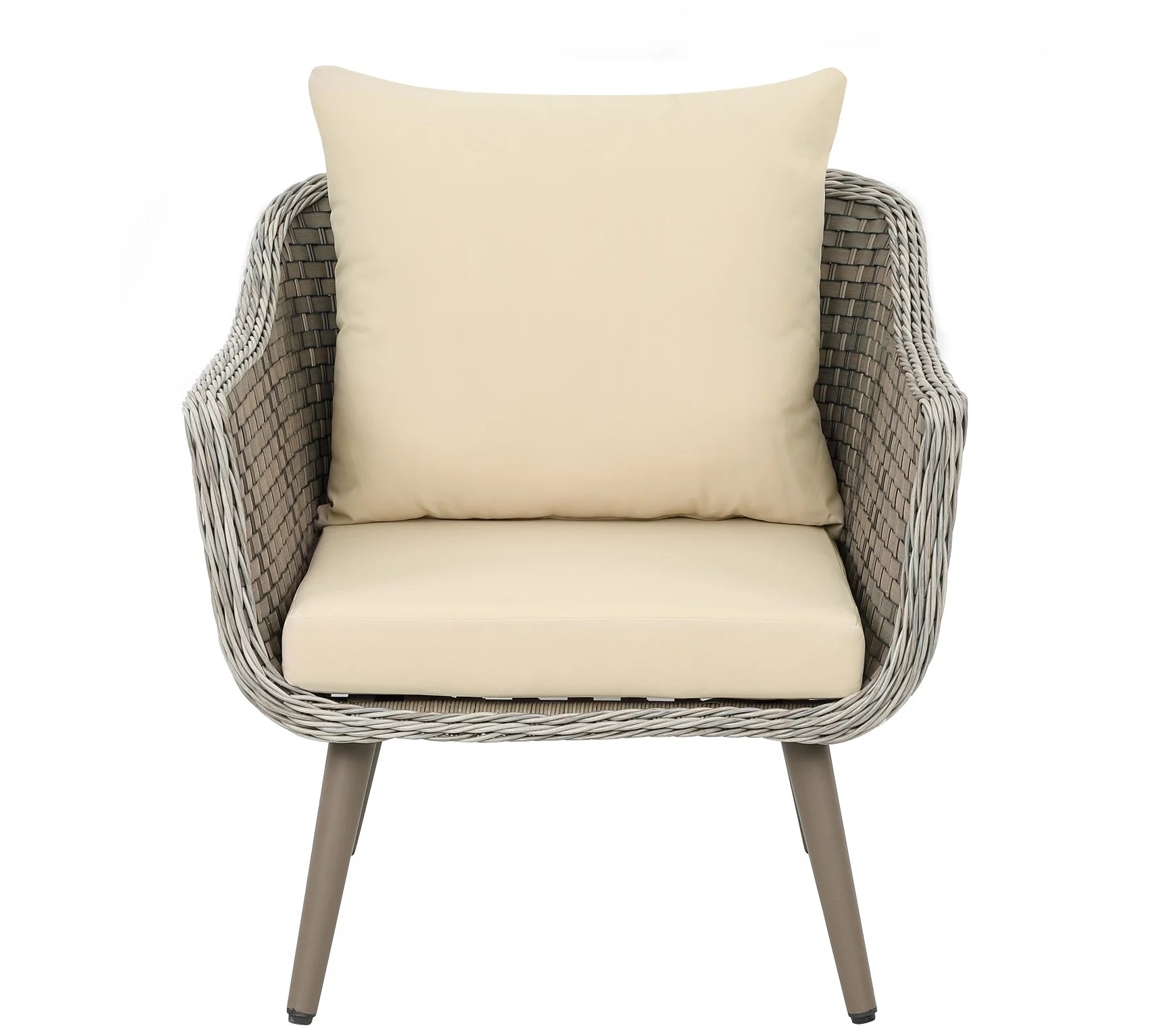 Linon Home Decor Monty 3Pc Outdoor Patio Set W/Cushions