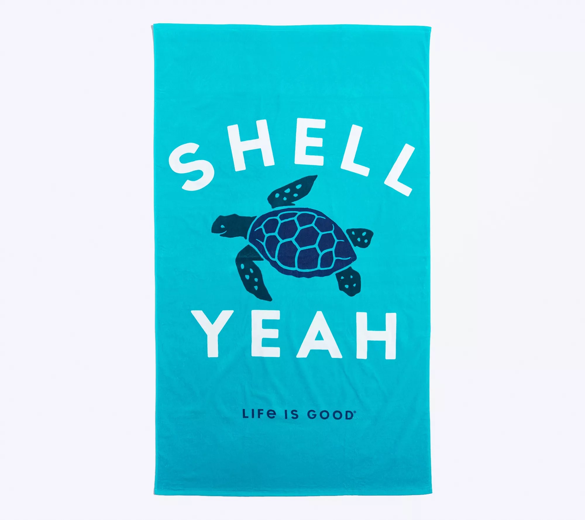 Life is Good Oversized Printed Summer Beach Towel by Berkshire