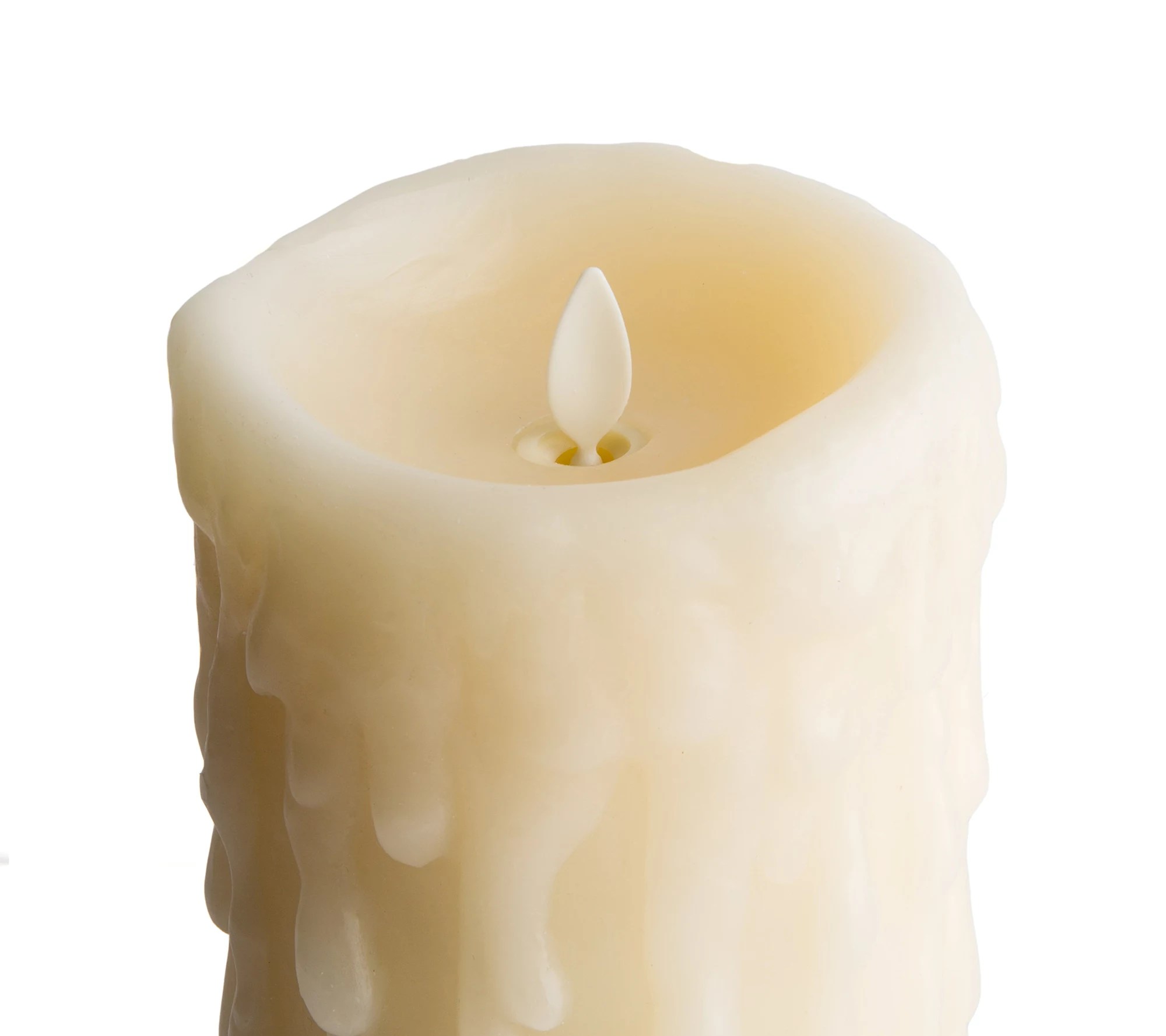 Luminara 5" Heavy Wax Drip Flameless Candle wit h Remote