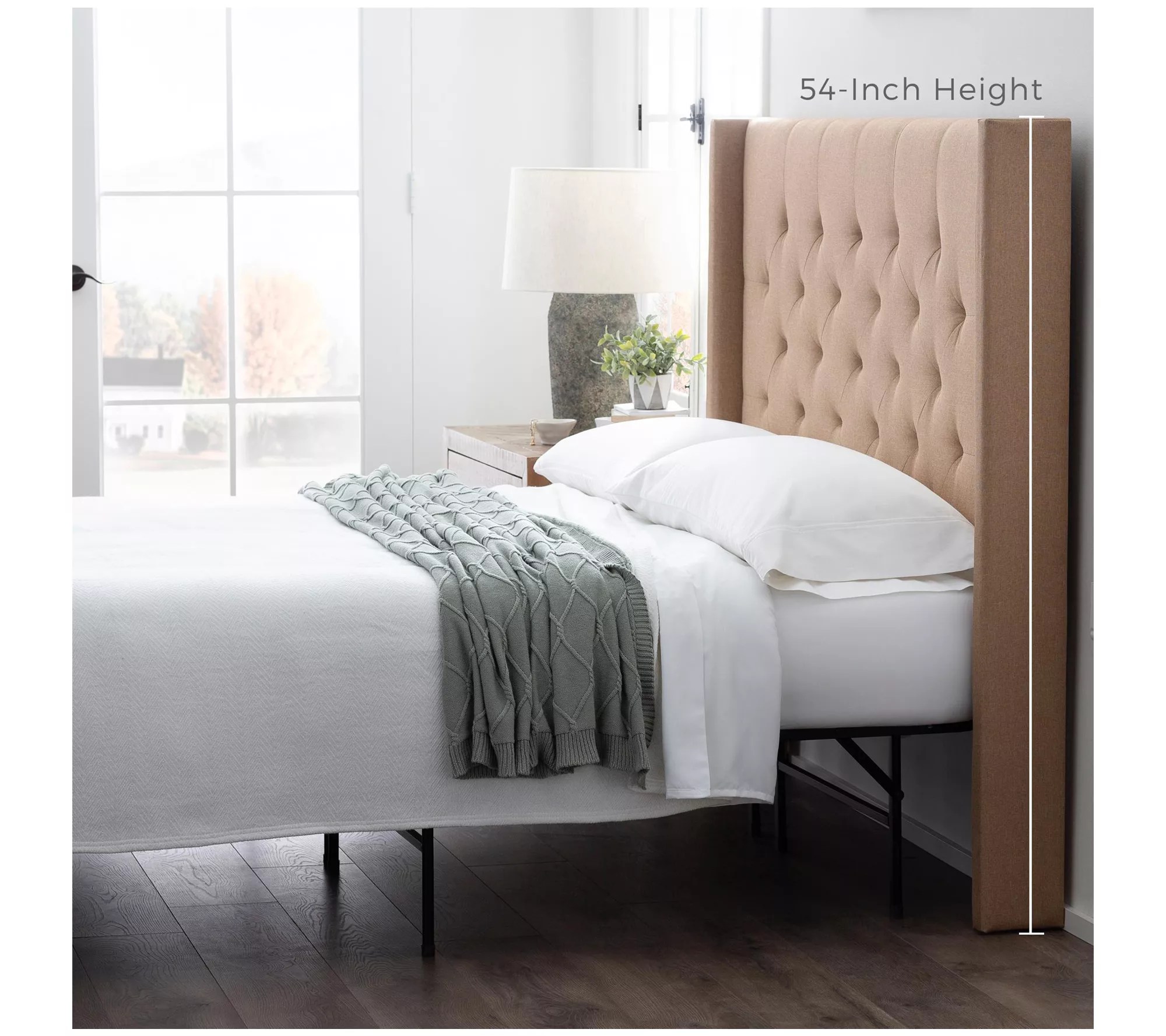 Eva Wingback Upholstered Full/Full XL Headboard