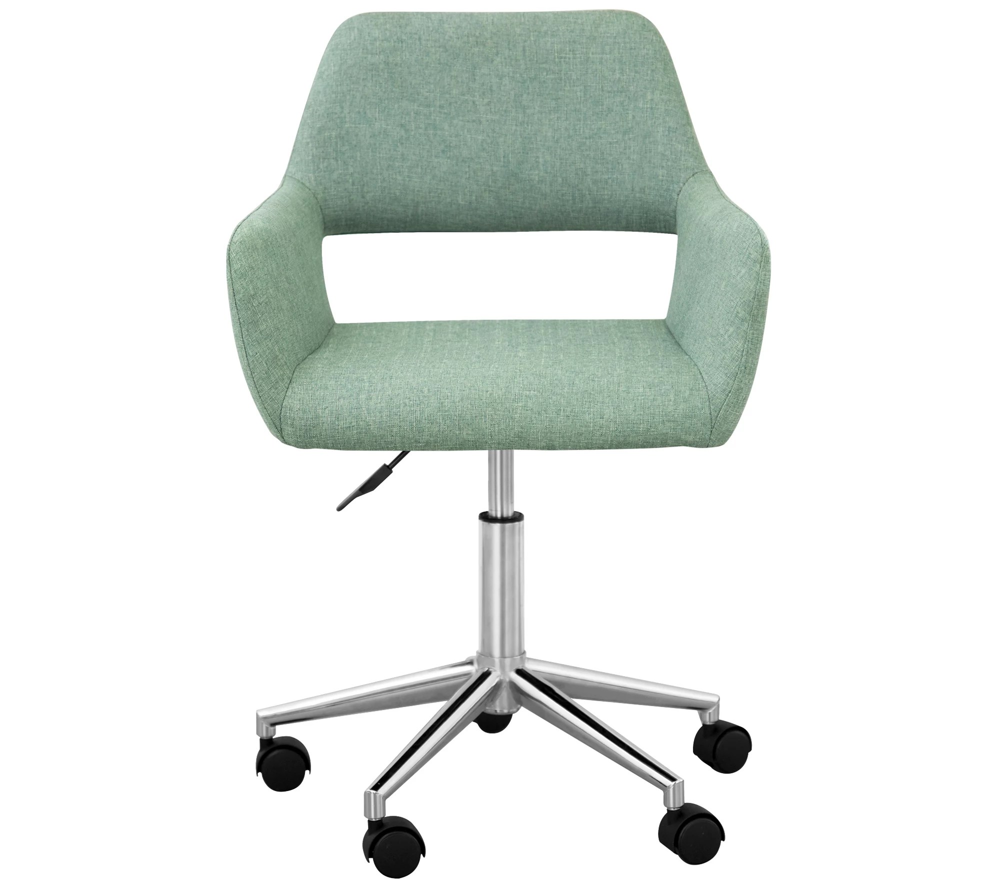 Teamson Home Fabric Swivel Home Office Chair, Mint