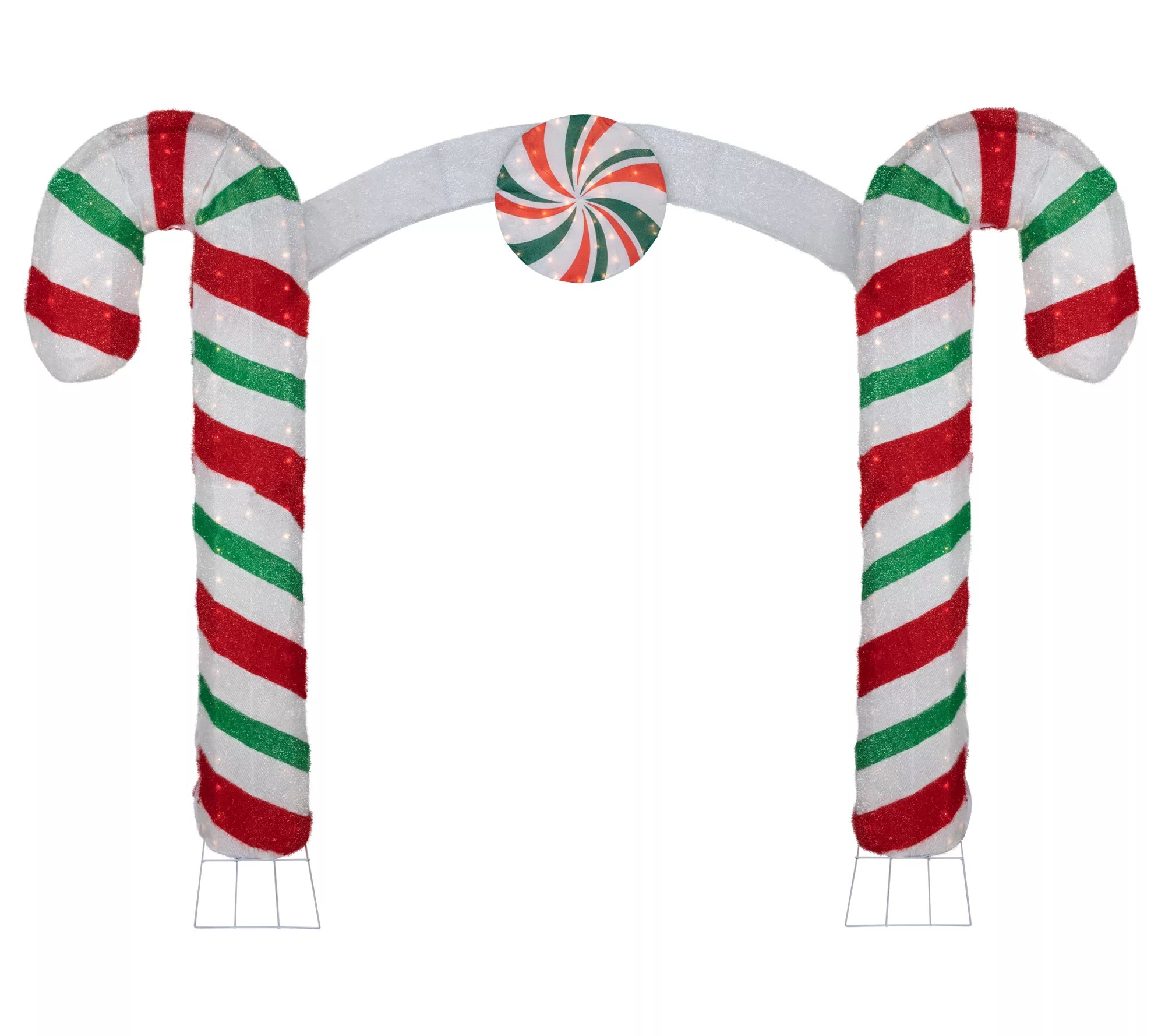 Northlight 7' Double Candy Cane Archway OutdoorDecoration