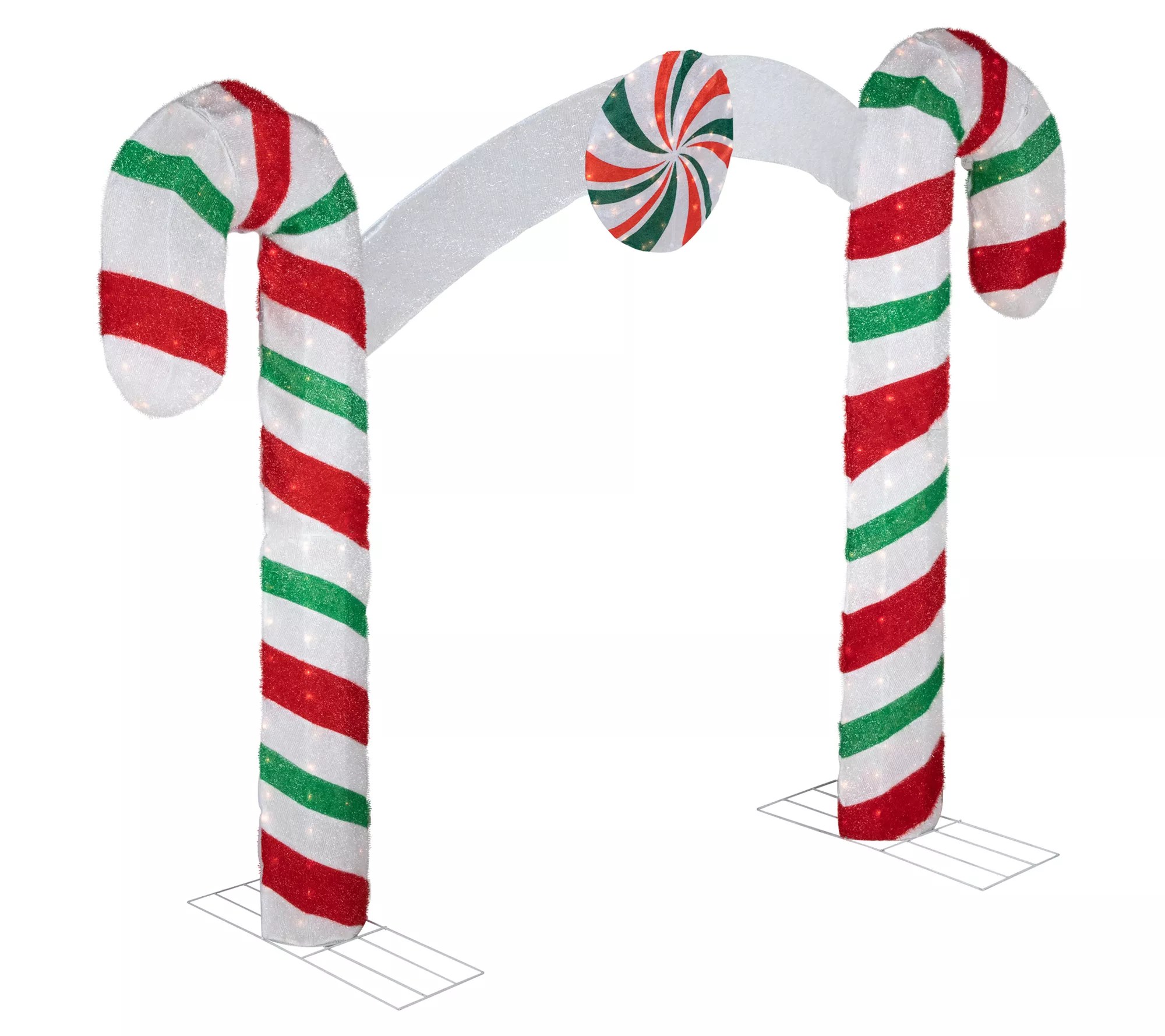 Northlight 7' Double Candy Cane Archway OutdoorDecoration